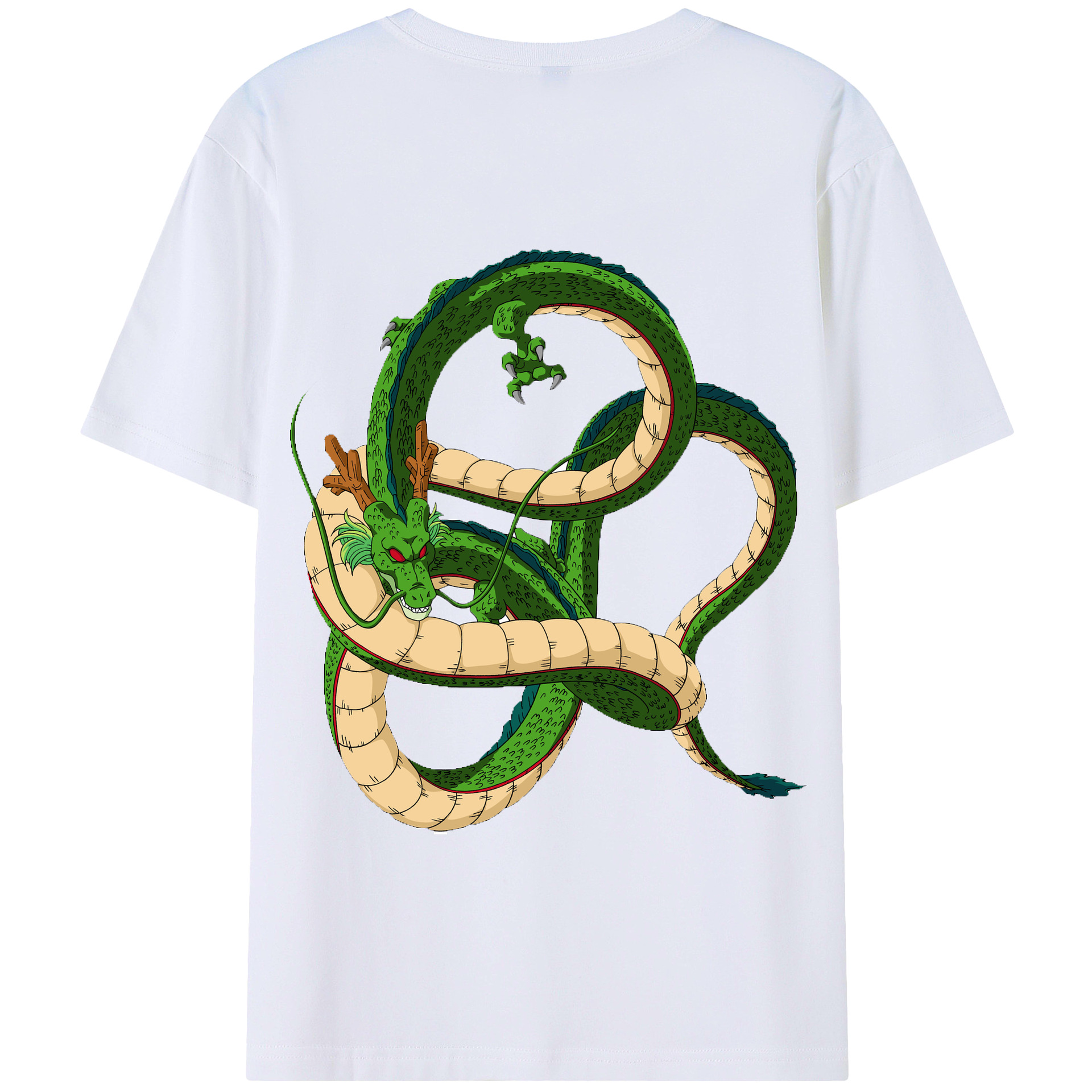 （画像用） ドラゴンボール 神龍 シェンロン DRAGON BALL Shenron 綿100％半袖Tシャツ（背面プリント）