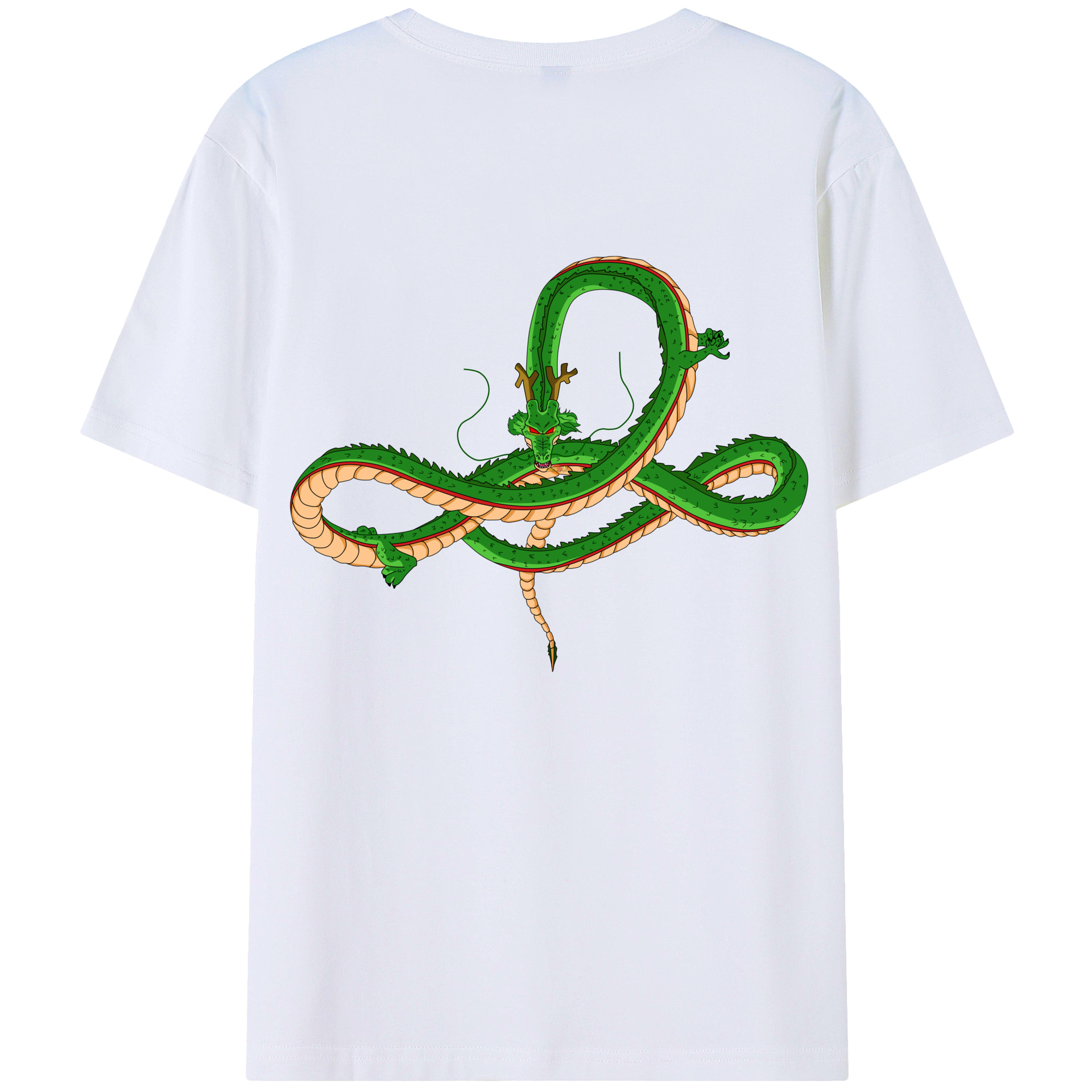 （画像用） ドラゴンボール 神龍 シェンロン DRAGON BALL Shenron 綿100％半袖Tシャツ（背面プリント）