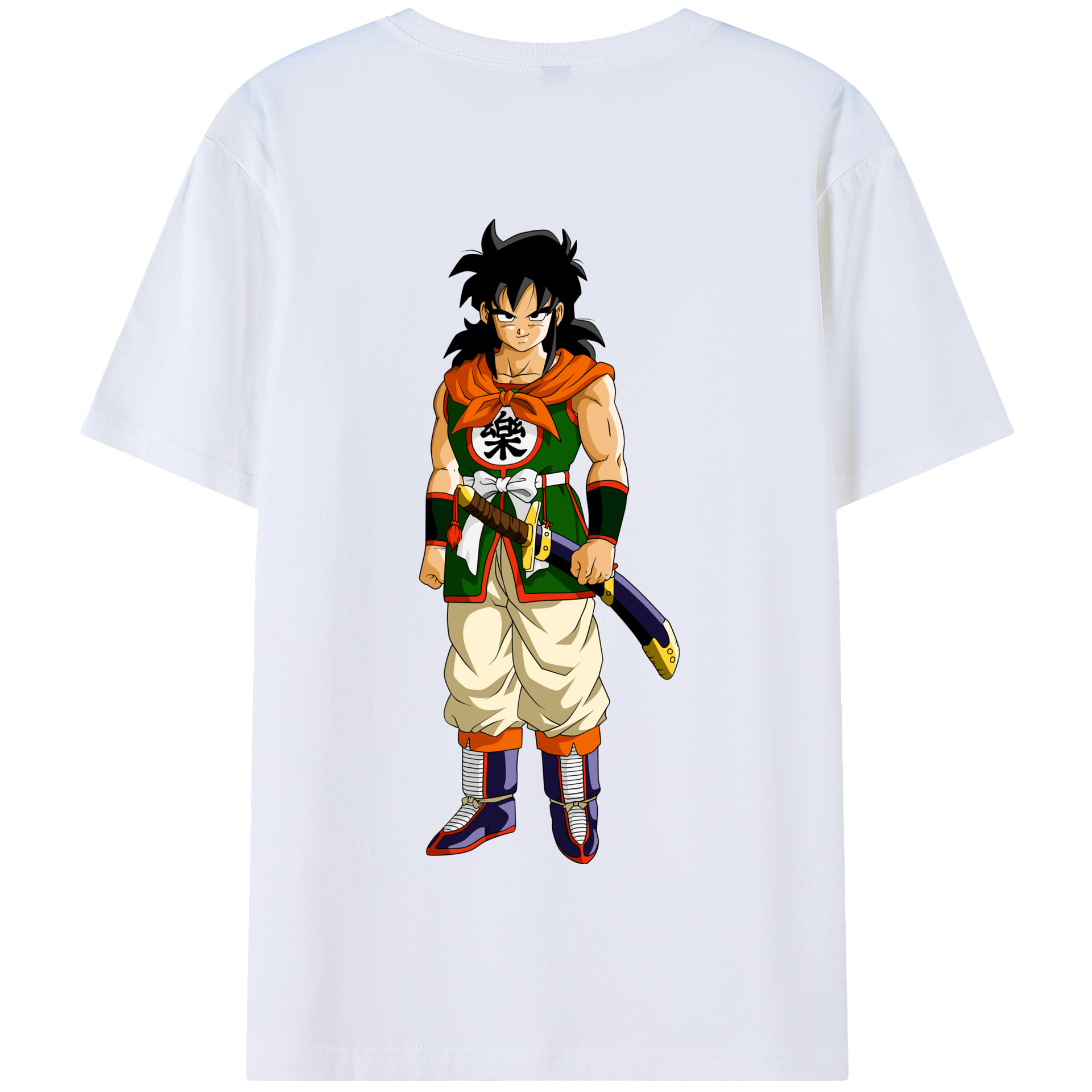 （画像用） ドラゴンボール ヤムチャ DRAGON BALL Yamcha 綿100％半袖Tシャツ（背面プリント）