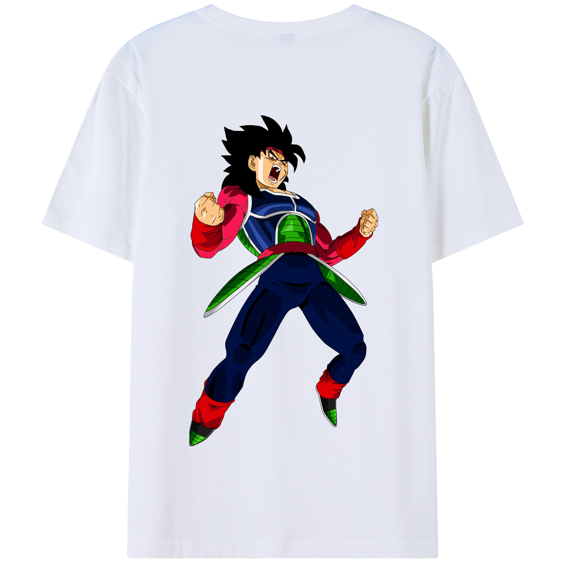 （画像用） ドラゴンボール バーダック DRAGON BALL Burdock 綿100％半袖Tシャツ（背面プリント）