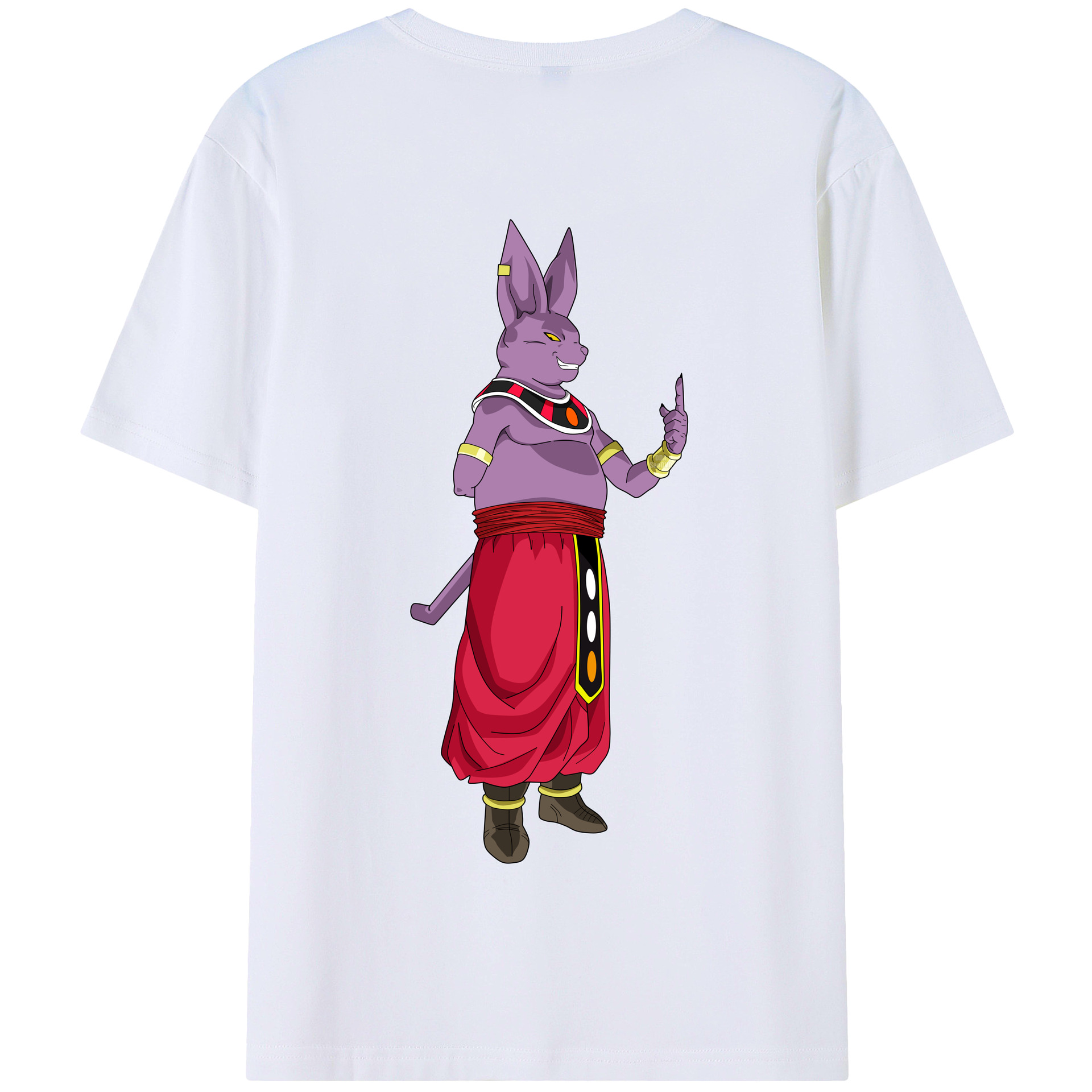 （画像用） ドラゴンボール シャンパ DRAGON BALL Champa 綿100％半袖Tシャツ（背面プリント）