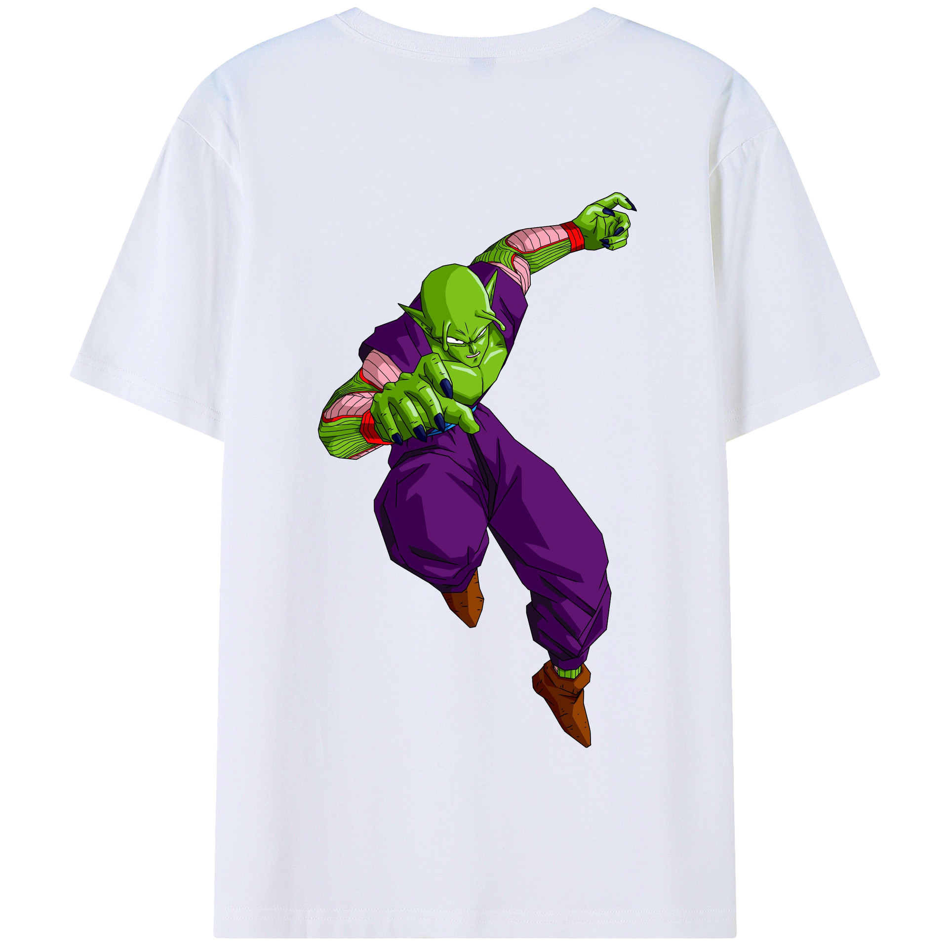 （画像用） ドラゴンボール ピッコロ DRAGON BALL Piccolo 綿100％半袖Tシャツ（背面プリント）