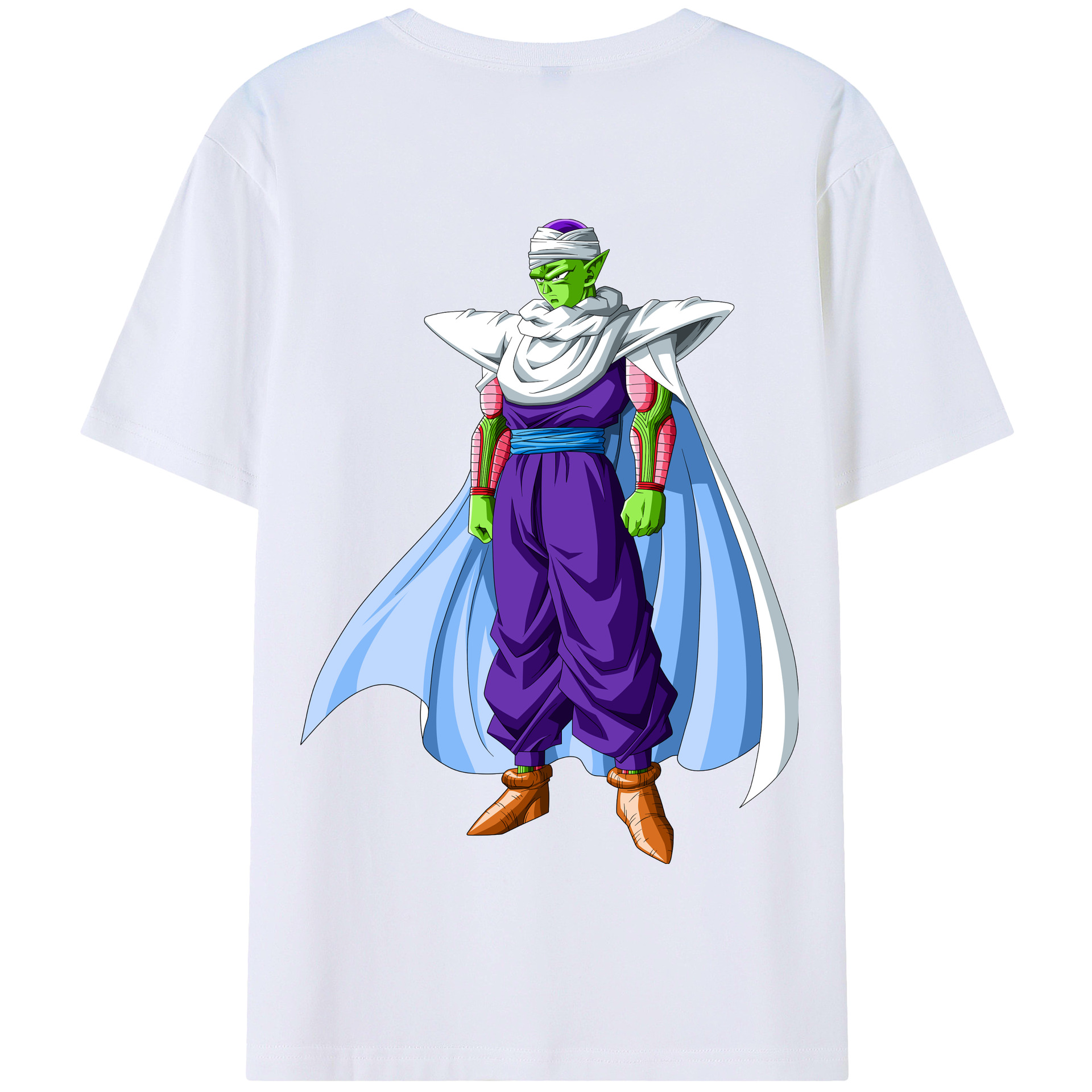 （画像用） ドラゴンボール ピッコロ DRAGON BALL Piccolo 綿100％半袖Tシャツ（背面プリント）