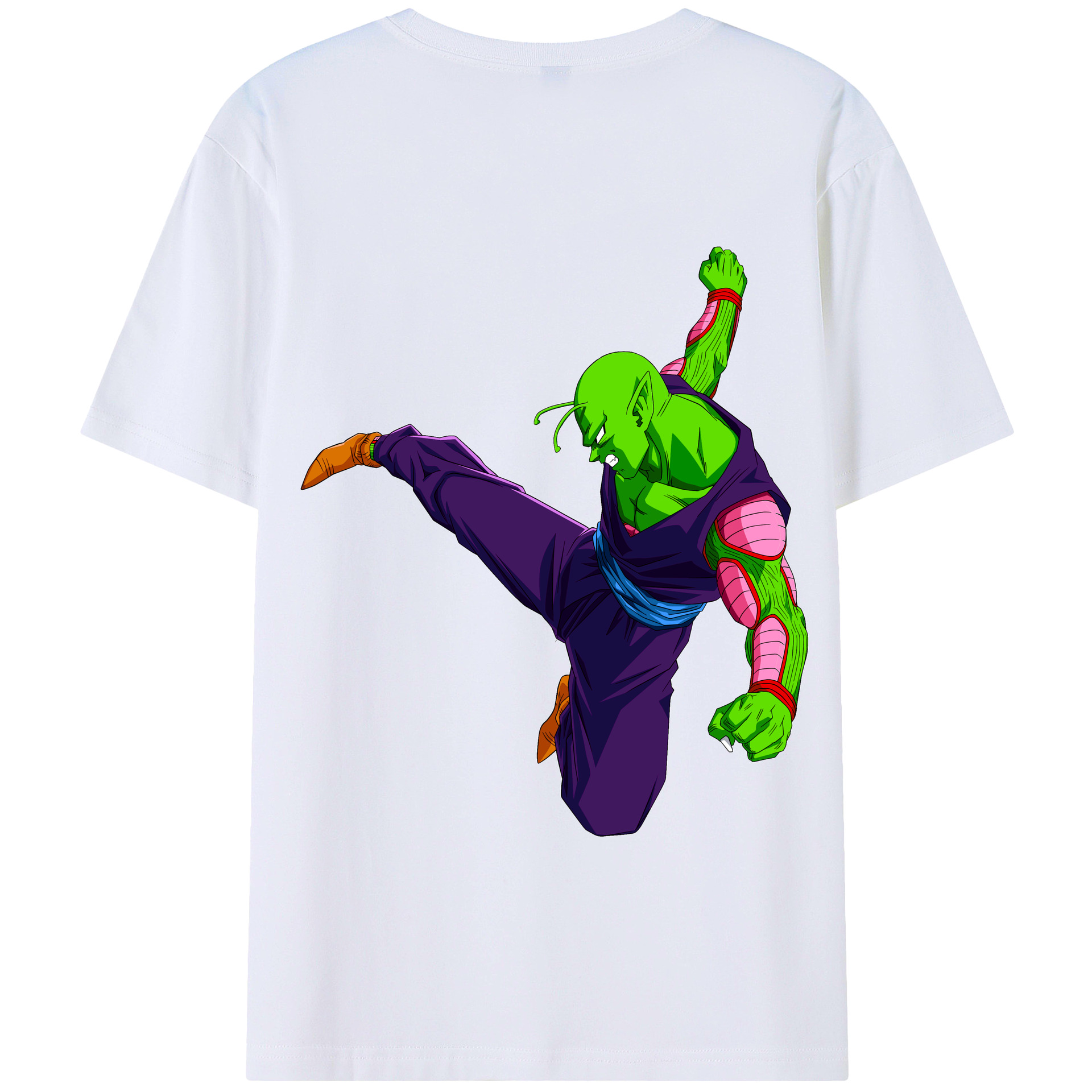 （画像用） ドラゴンボール ピッコロ DRAGON BALL Piccolo 綿100％半袖Tシャツ（背面プリント）