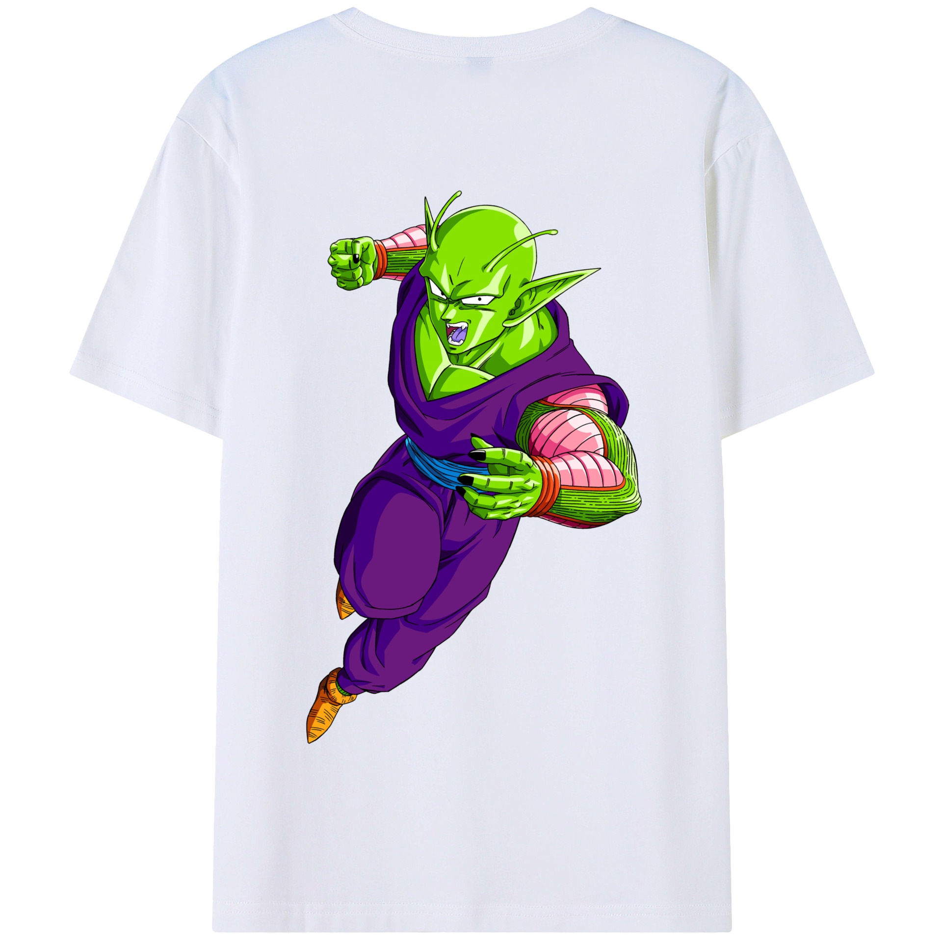 （画像用） ドラゴンボール ピッコロ DRAGON BALL Piccolo 綿100％半袖Tシャツ（背面プリント）
