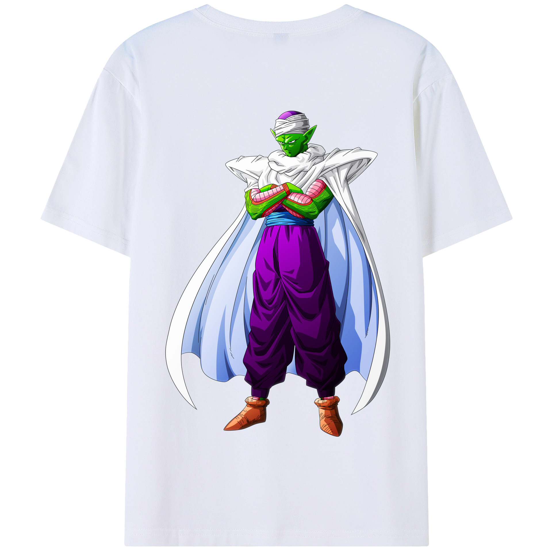（画像用） ドラゴンボール ピッコロ DRAGON BALL Piccolo 綿100％半袖Tシャツ（背面プリント）