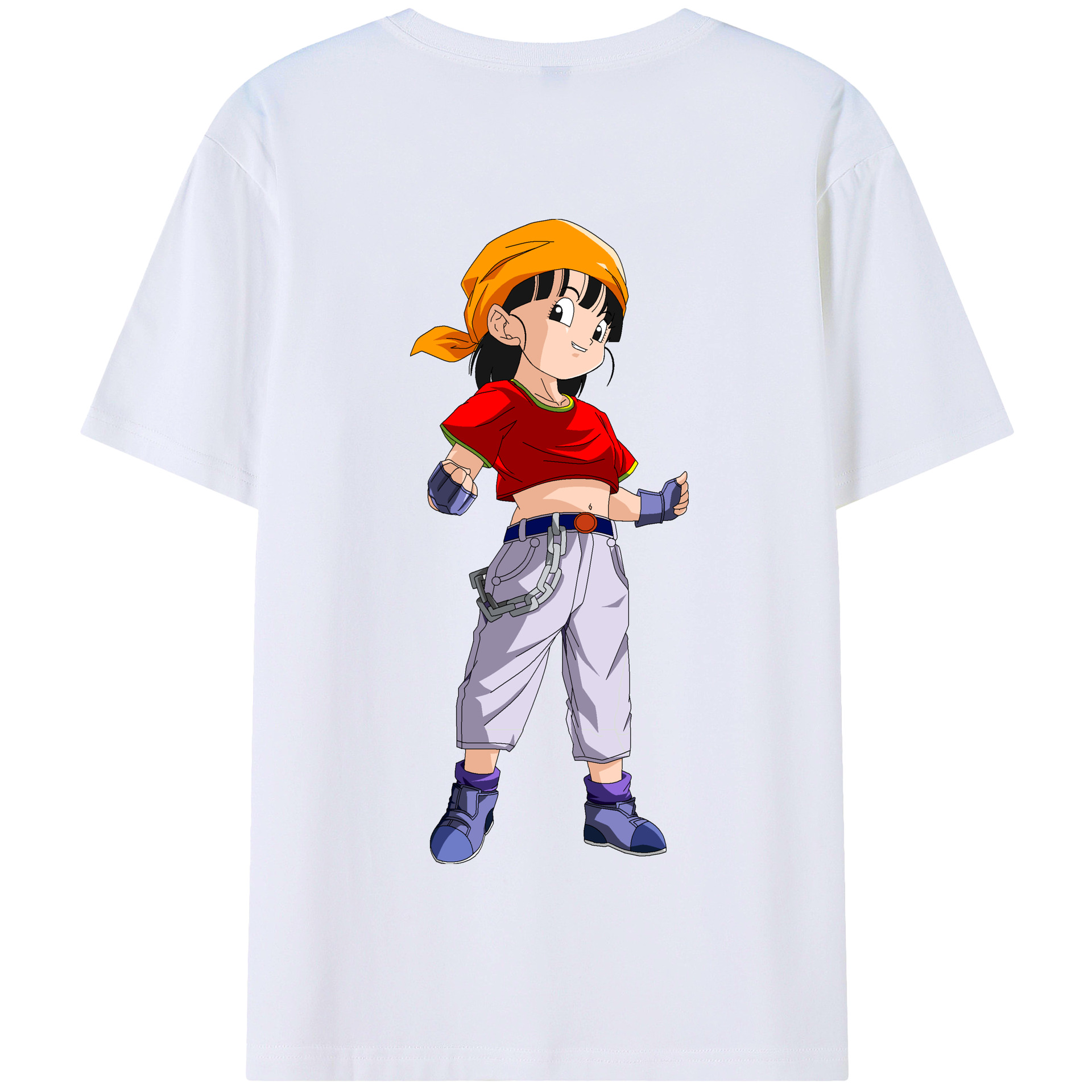 （画像用） ドラゴンボール パン DRAGON BALL Pan 綿100％半袖Tシャツ（背面プリント）