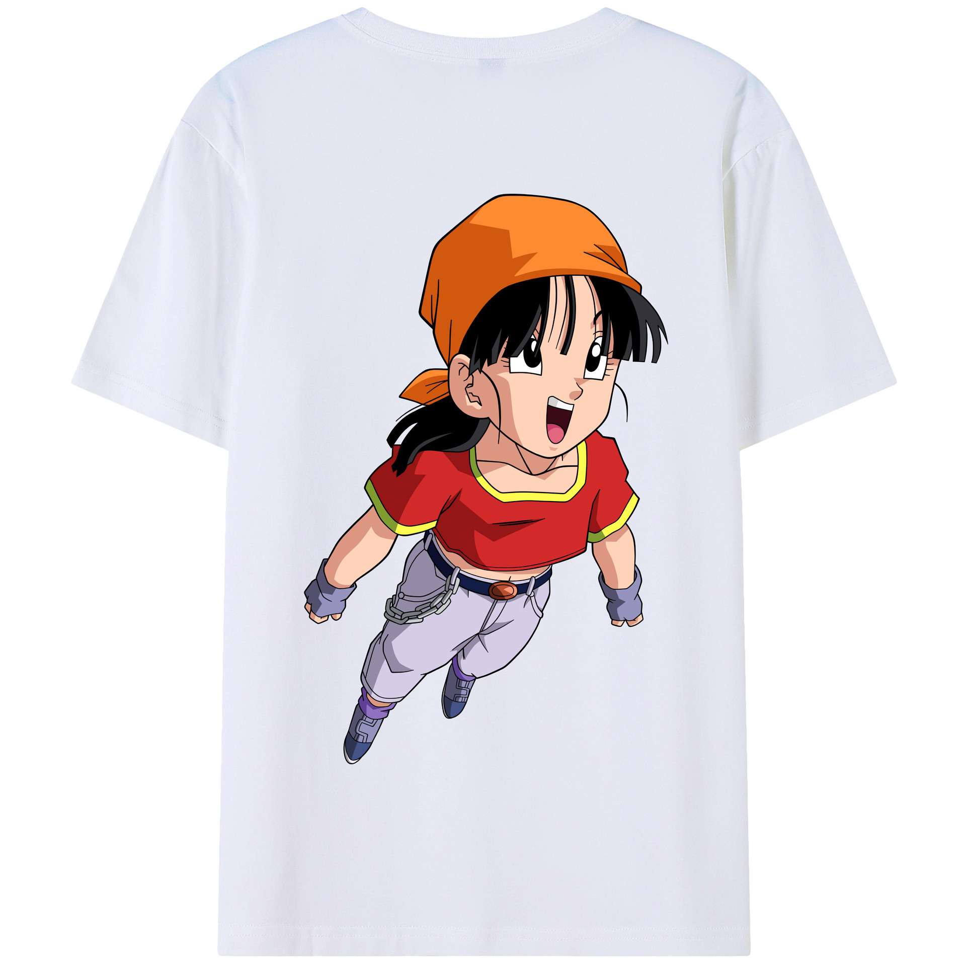 （画像用） ドラゴンボール パン DRAGON BALL Pan 綿100％半袖Tシャツ（背面プリント）