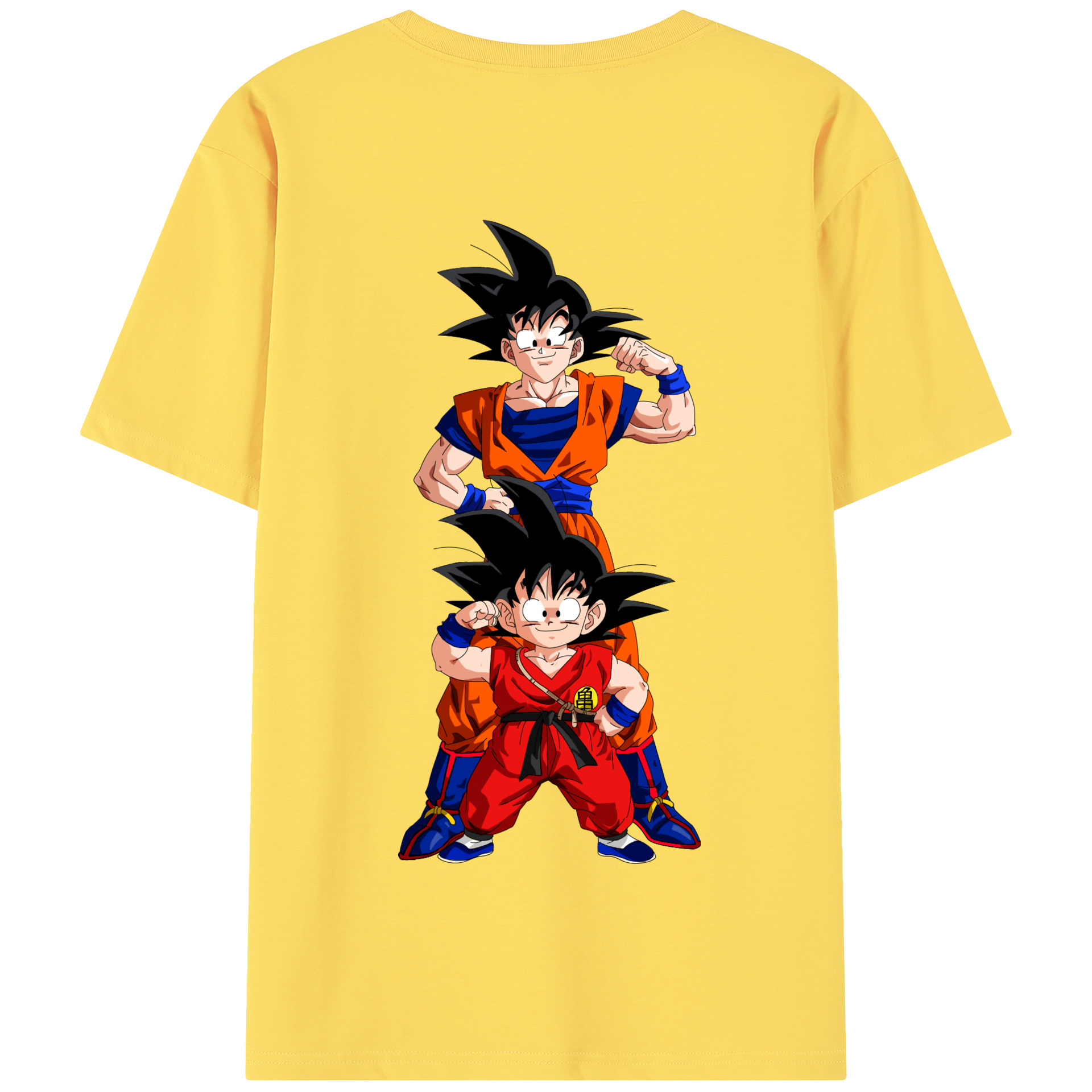 （画像用） ドラゴンボール 孫悟空（そん ごくう）Son Goku カカロット DRAGON BALL Kakarotto 綿100％半袖Tシャツ（背面プリント）