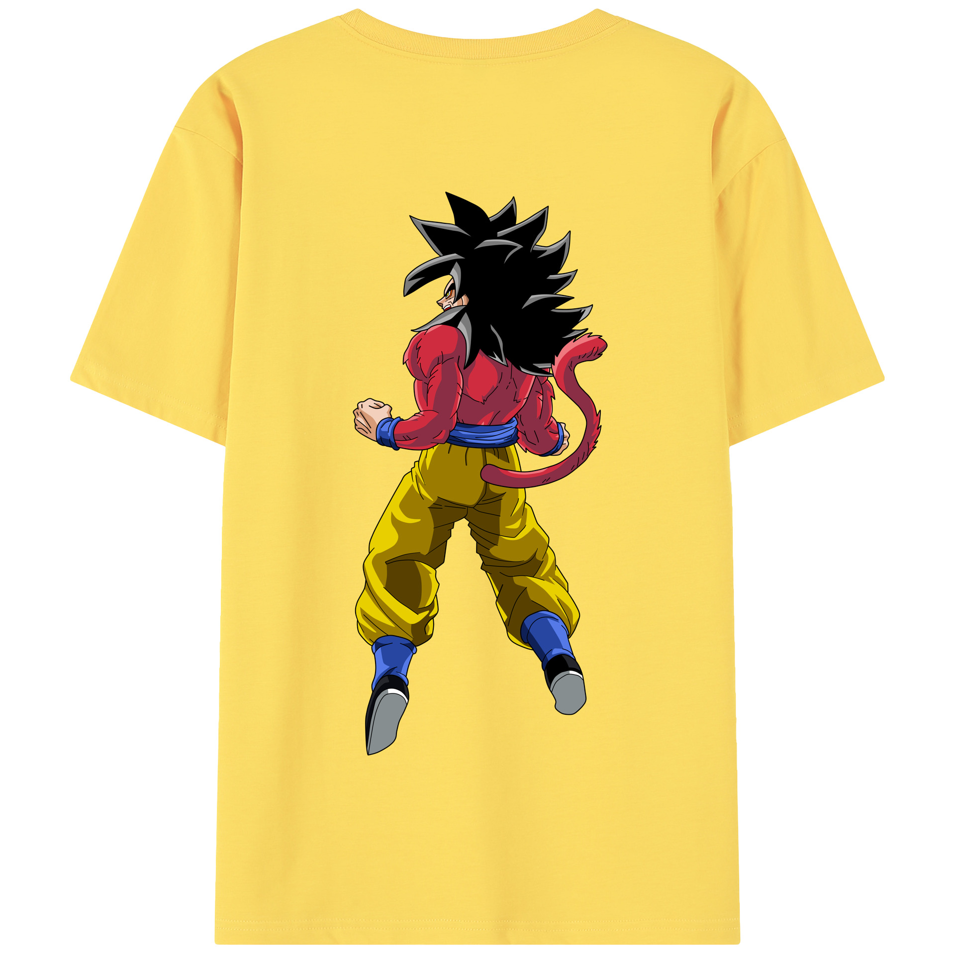 （画像用） ドラゴンボール 孫悟空（そん ごくう）Son Goku カカロット DRAGON BALL Kakarotto 綿100％半袖Tシャツ（背面プリント）