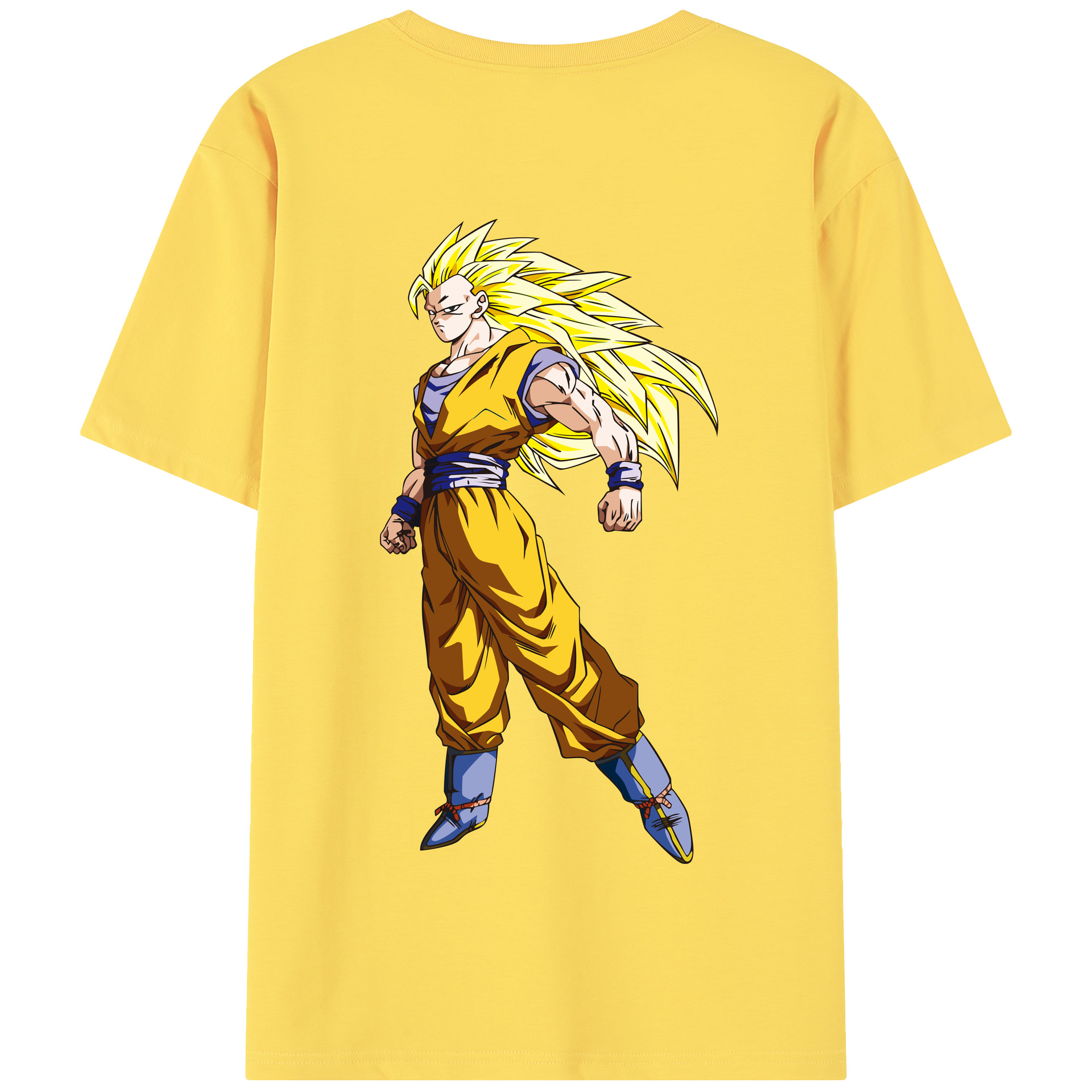（画像用） ドラゴンボール 孫悟空（そん ごくう）Son Goku カカロット DRAGON BALL Kakarotto 綿100％半袖Tシャツ（背面プリント）