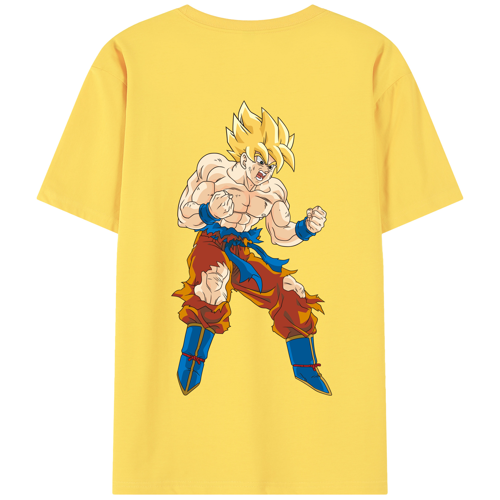 （画像用） ドラゴンボール 孫悟空（そん ごくう）Son Goku カカロット DRAGON BALL Kakarotto 綿100％半袖Tシャツ（背面プリント）