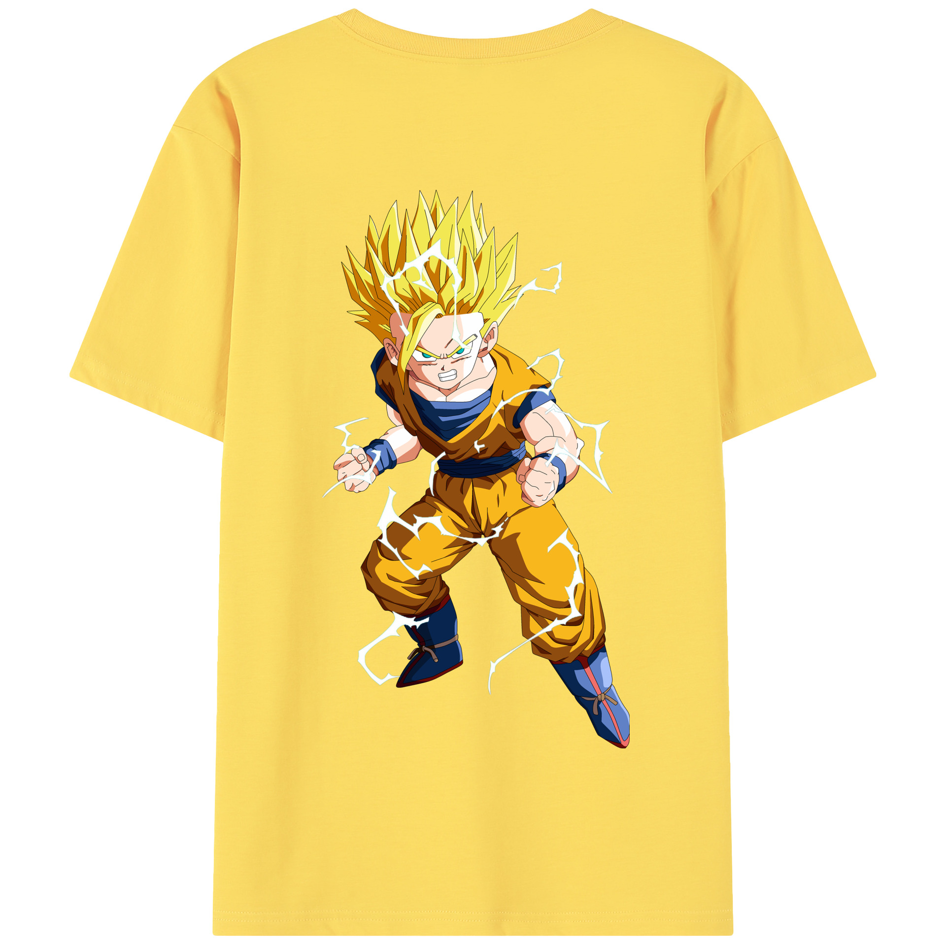 （画像用） ドラゴンボール 孫 悟飯（そんごはん）DRAGON BALL Son Gohan 綿100％半袖Tシャツ（背面プリント）