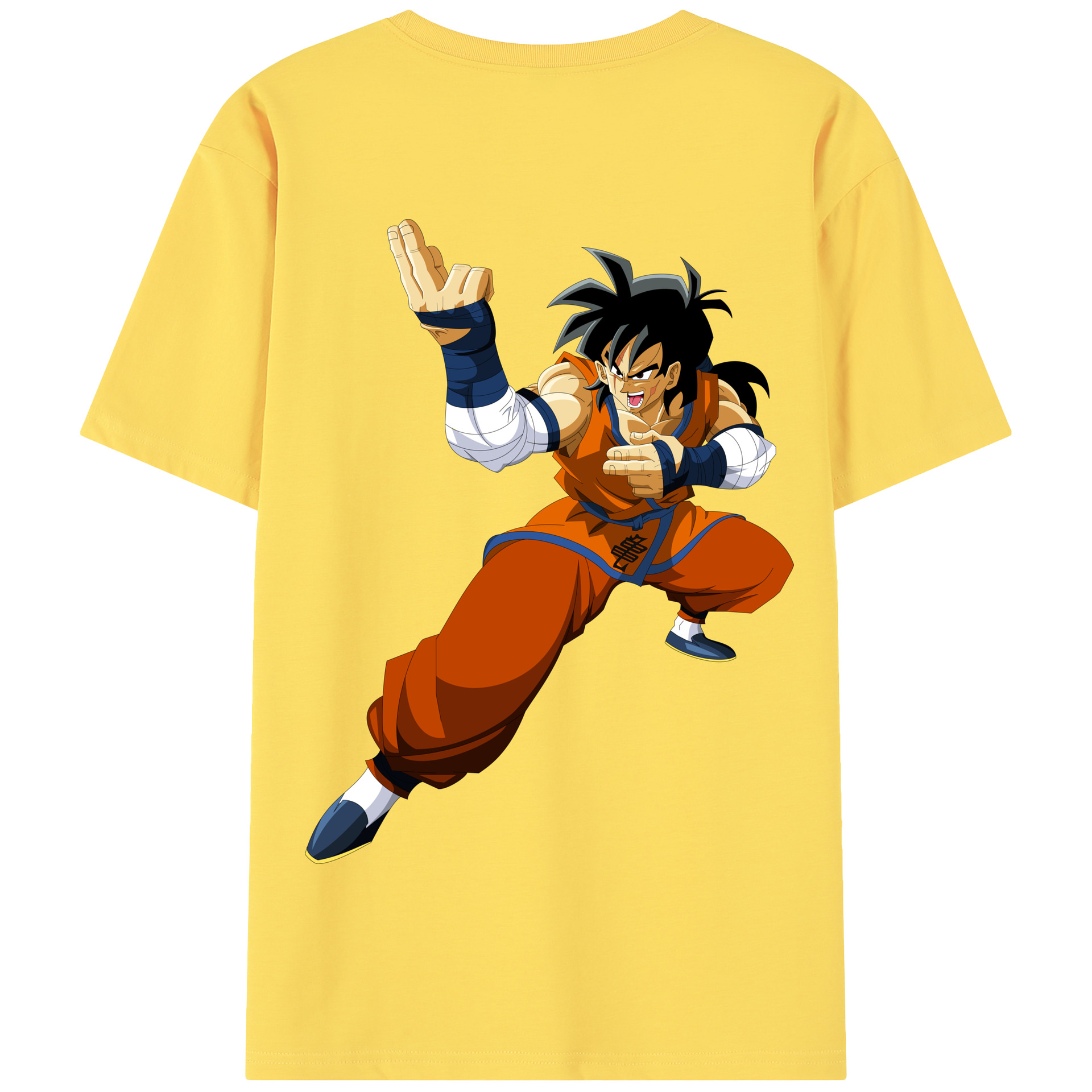 （画像用） ドラゴンボール ヤムチャ DRAGON BALL Yamcha 綿100％半袖Tシャツ（背面プリント）