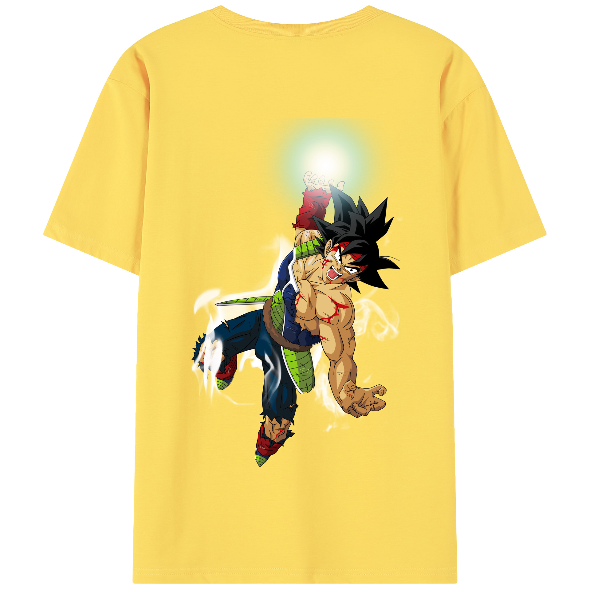 （画像用） ドラゴンボール バーダック DRAGON BALL Burdock 綿100％半袖Tシャツ（背面プリント）