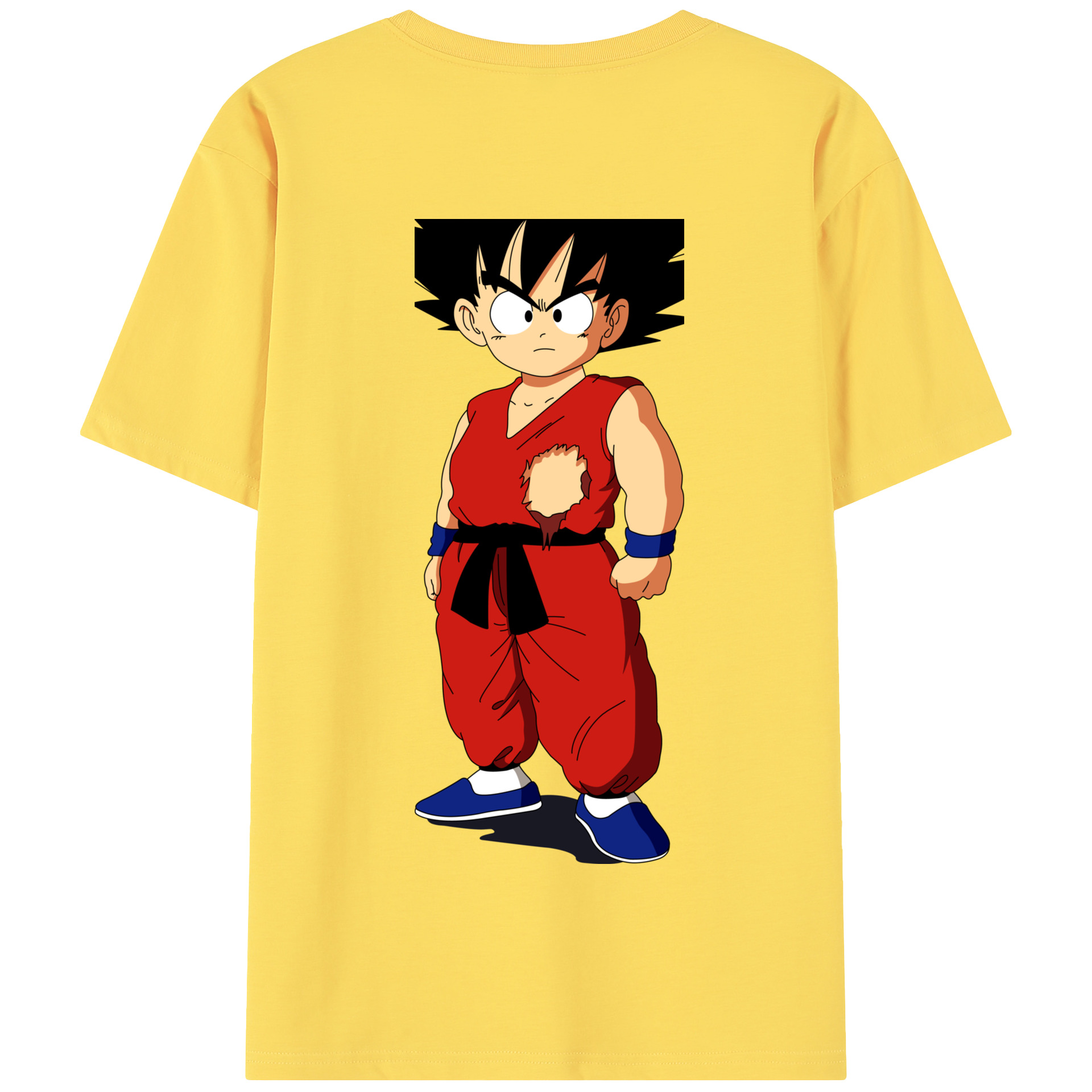 （画像用） ドラゴンボール 孫悟空（そん ごくう）Son Goku カカロット DRAGON BALL Kakarotto 綿100％半袖Tシャツ（背面プリント）