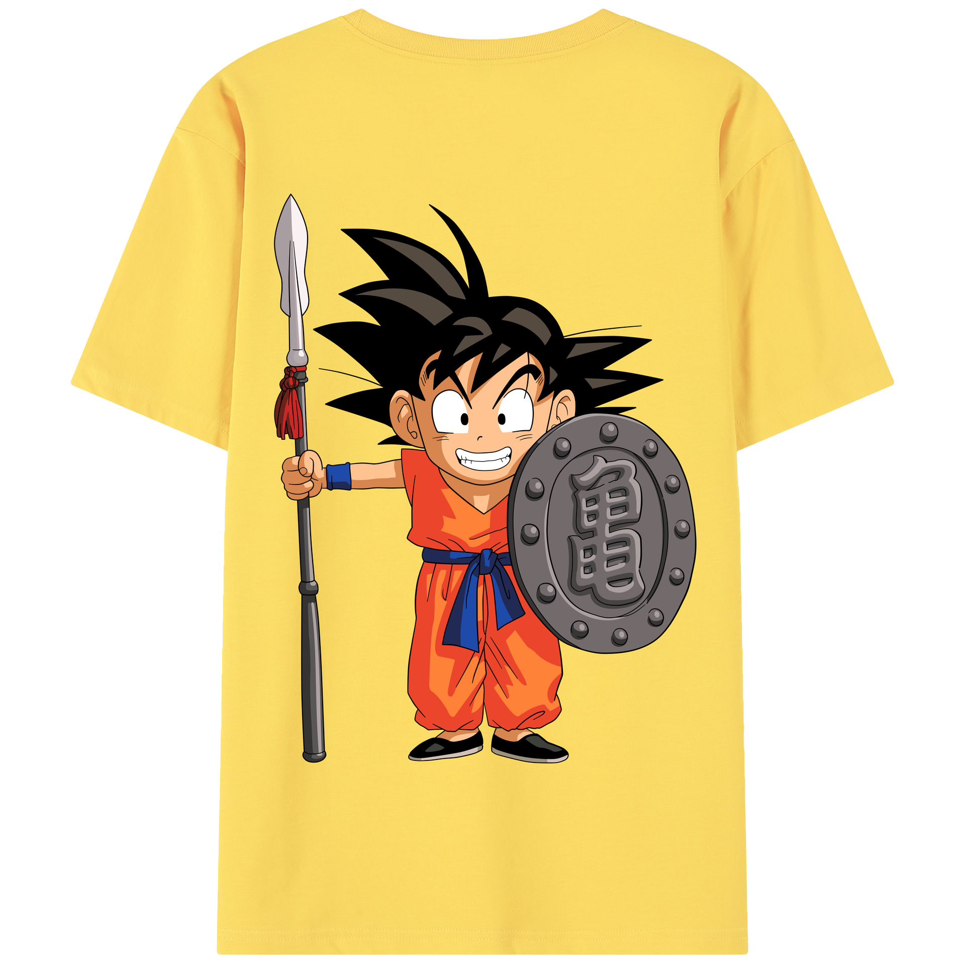 （画像用） ドラゴンボール 孫悟空（そん ごくう）Son Goku カカロット DRAGON BALL Kakarotto 綿100％半袖Tシャツ（背面プリント）