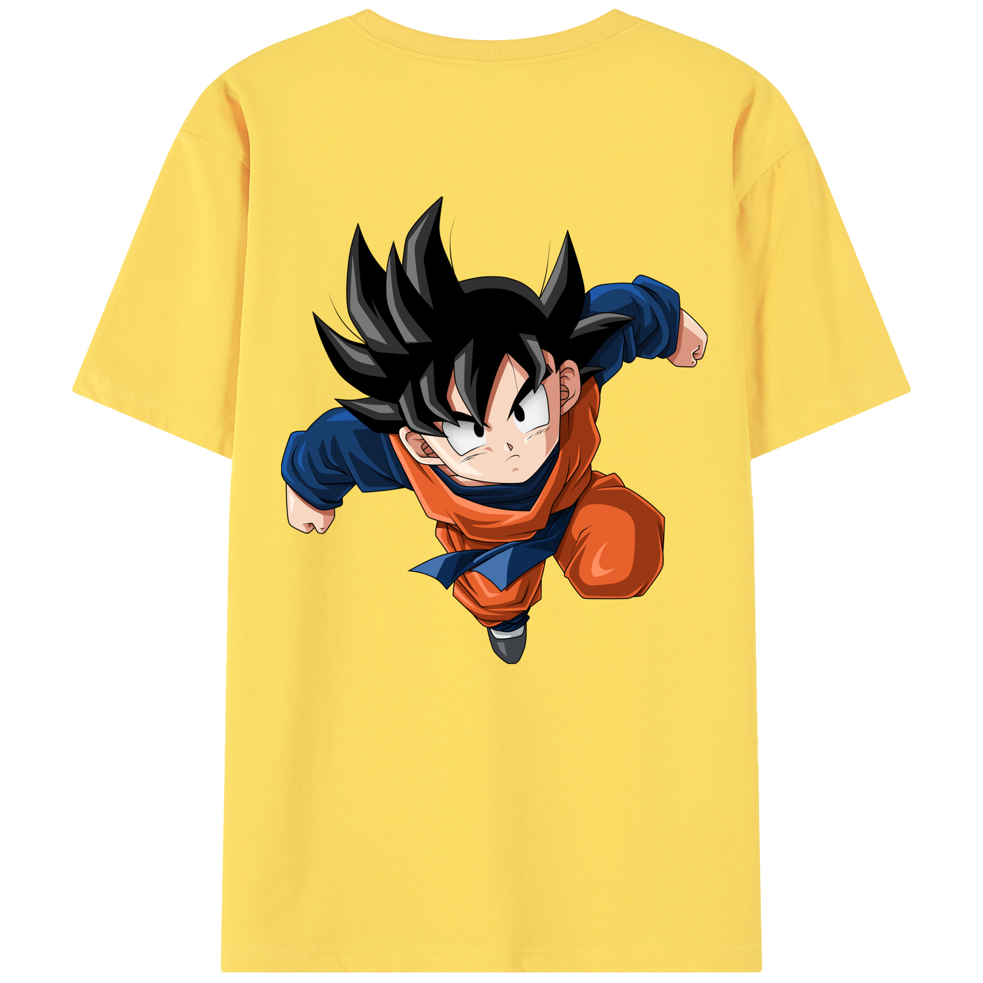 （画像用） ドラゴンボール 孫悟空（そん ごくう）Son Goku カカロット DRAGON BALL Kakarotto 綿100％半袖Tシャツ（背面プリント）