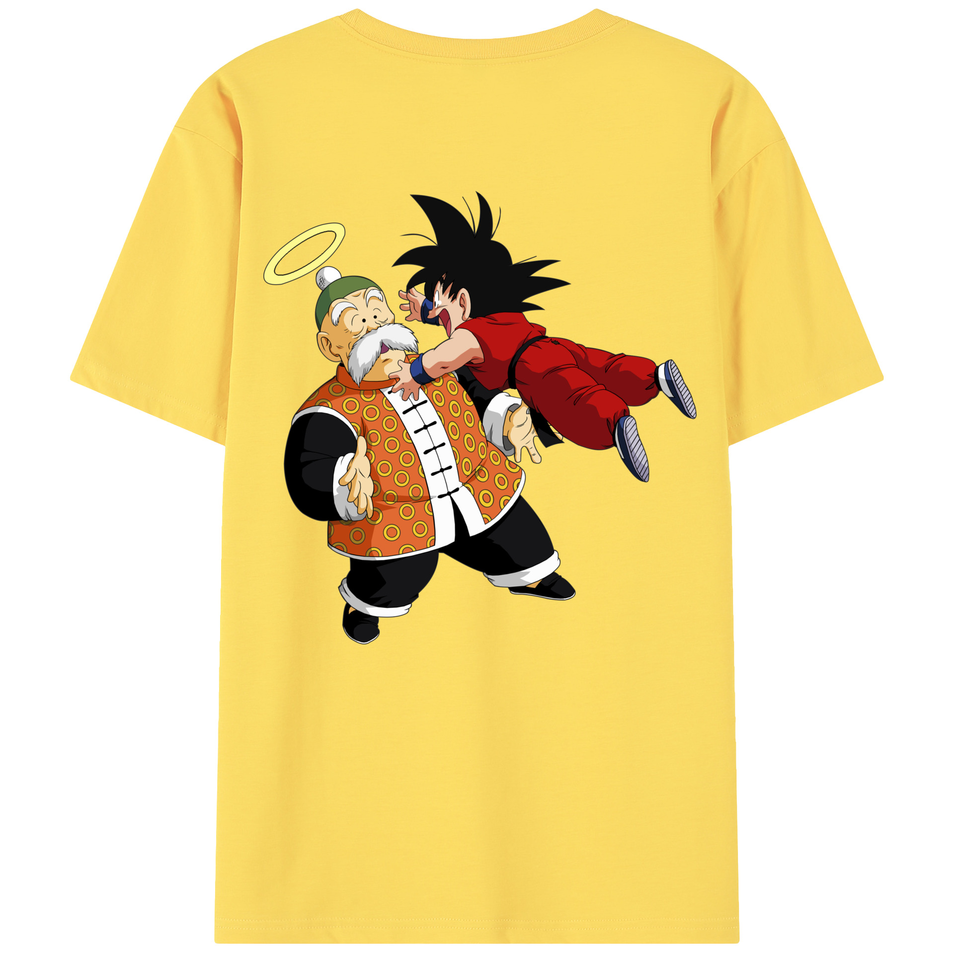 （画像用） ドラゴンボール 孫悟空（そん ごくう）Son Goku カカロット DRAGON BALL Kakarotto 綿100％半袖Tシャツ（背面プリント）