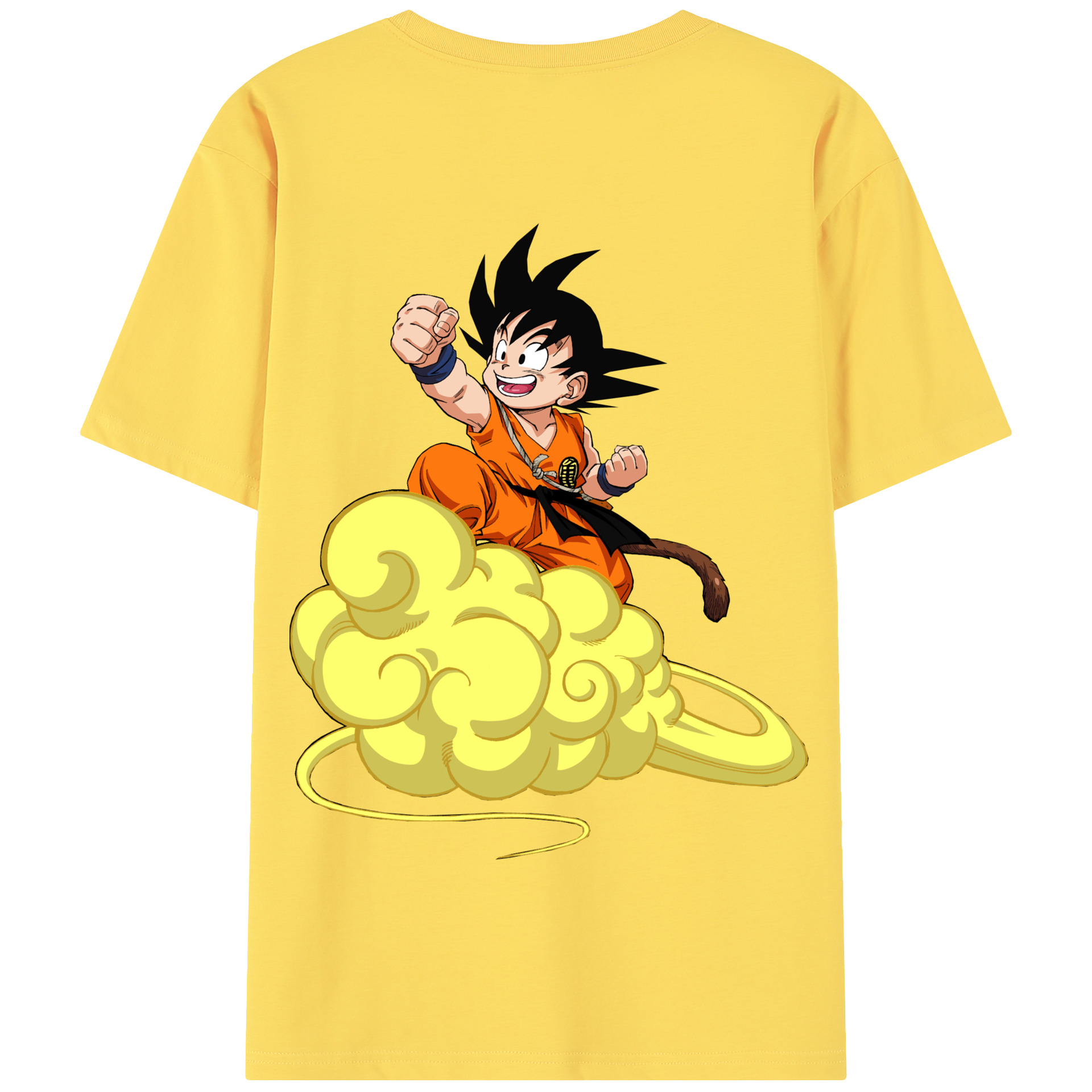 （画像用） ドラゴンボール 孫悟空（そん ごくう）Son Goku カカロット DRAGON BALL Kakarotto 綿100％半袖Tシャツ（背面プリント）