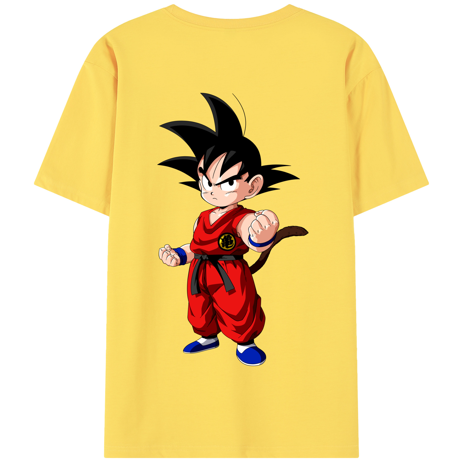 （画像用） ドラゴンボール 孫悟空（そん ごくう）Son Goku カカロット DRAGON BALL Kakarotto 綿100％半袖Tシャツ（背面プリント）