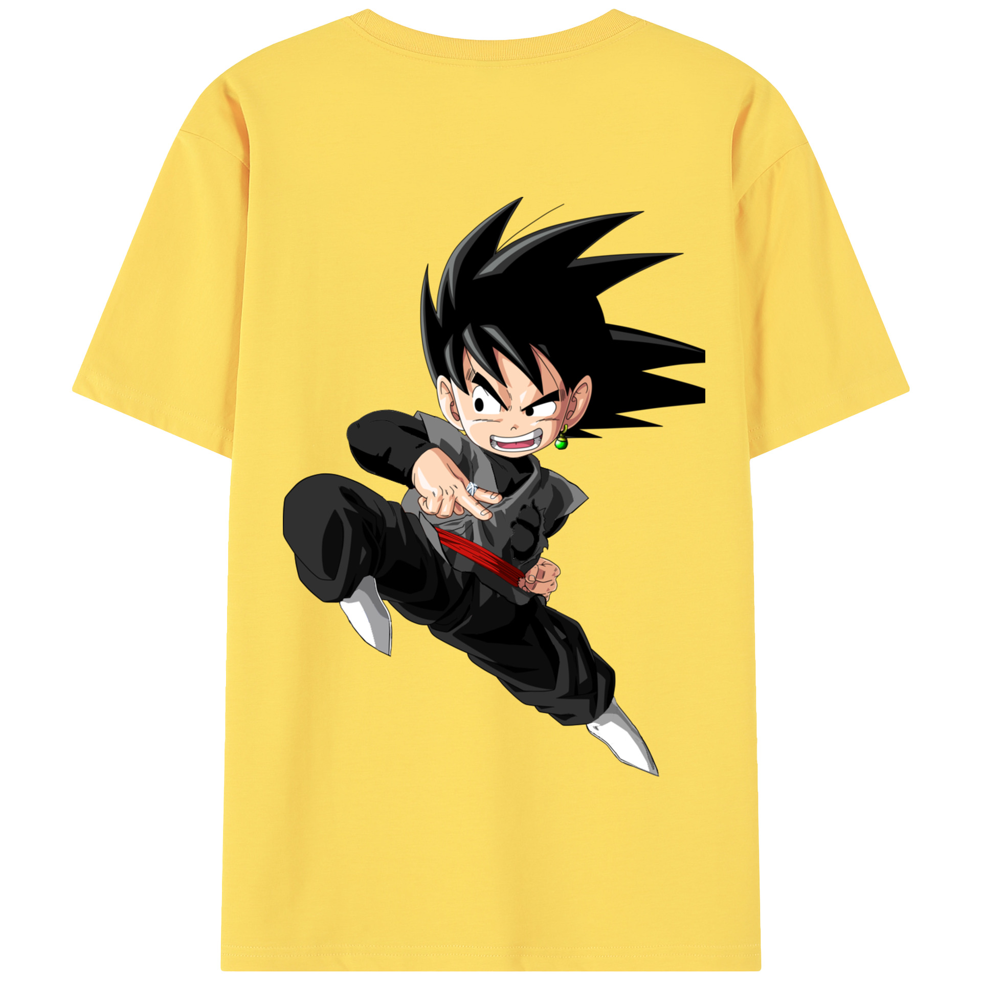 （画像用） ドラゴンボール 孫悟空（そん ごくう）Son Goku カカロット DRAGON BALL Kakarotto 綿100％半袖Tシャツ（背面プリント）