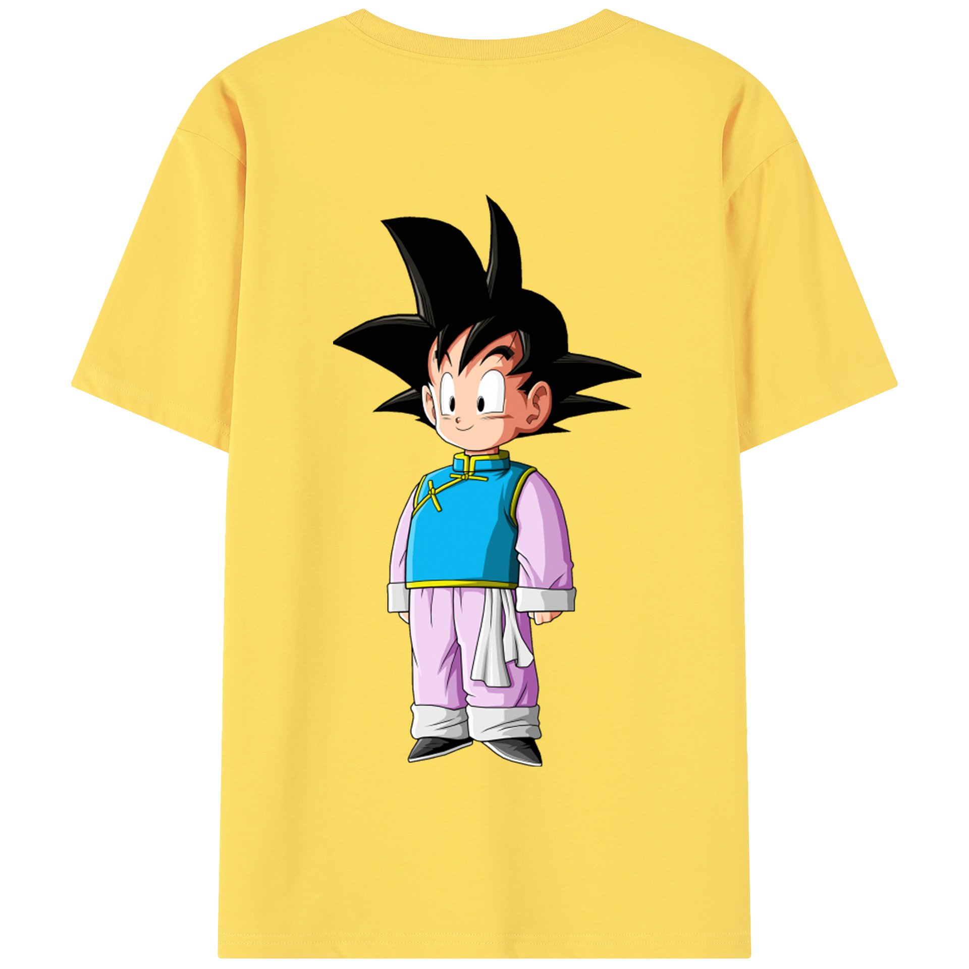 （画像用） ドラゴンボール 孫悟空（そん ごくう）Son Goku カカロット DRAGON BALL Kakarotto 綿100％半袖Tシャツ（背面プリント）