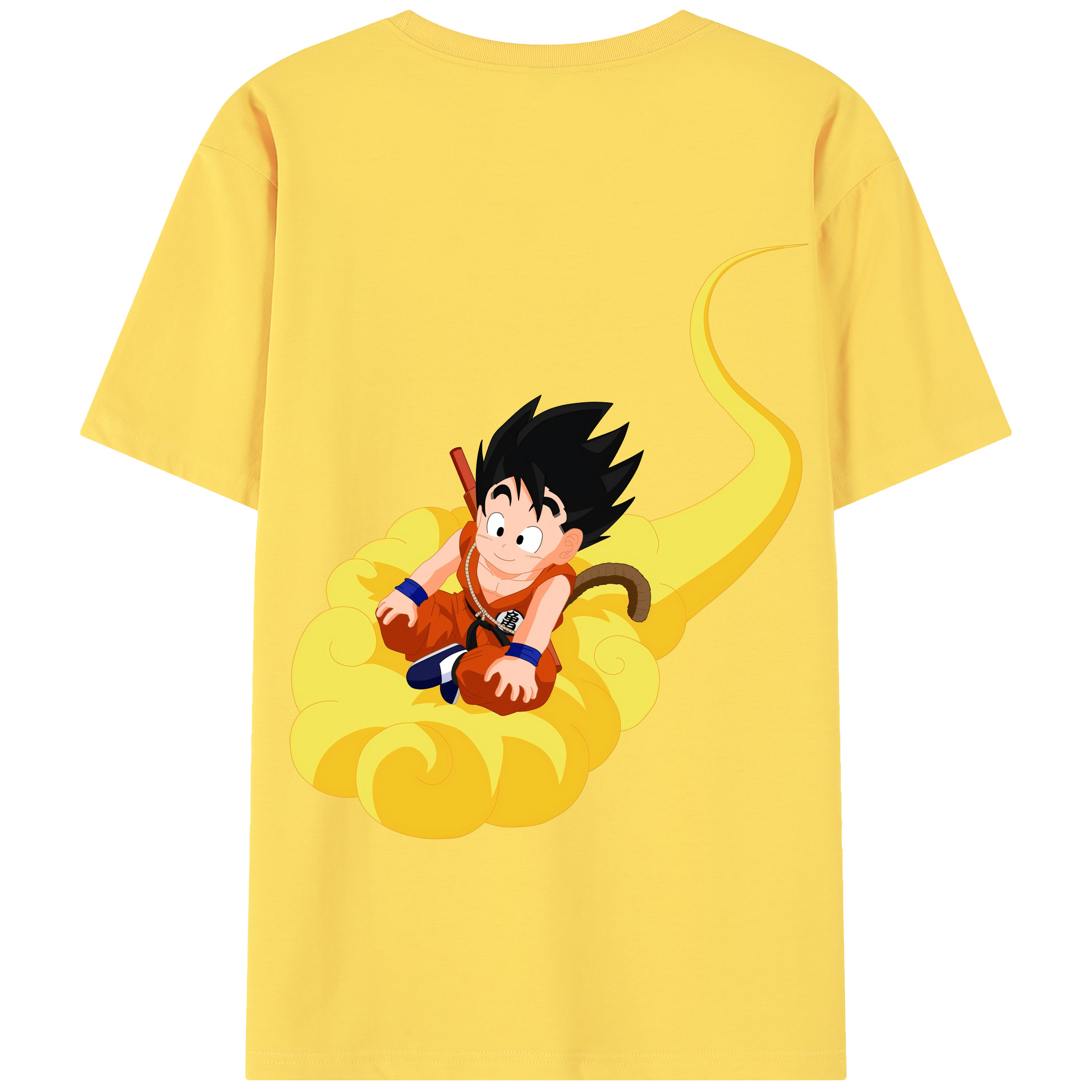 （画像用） ドラゴンボール 孫悟空（そん ごくう）Son Goku カカロット DRAGON BALL Kakarotto 綿100％半袖Tシャツ（背面プリント）