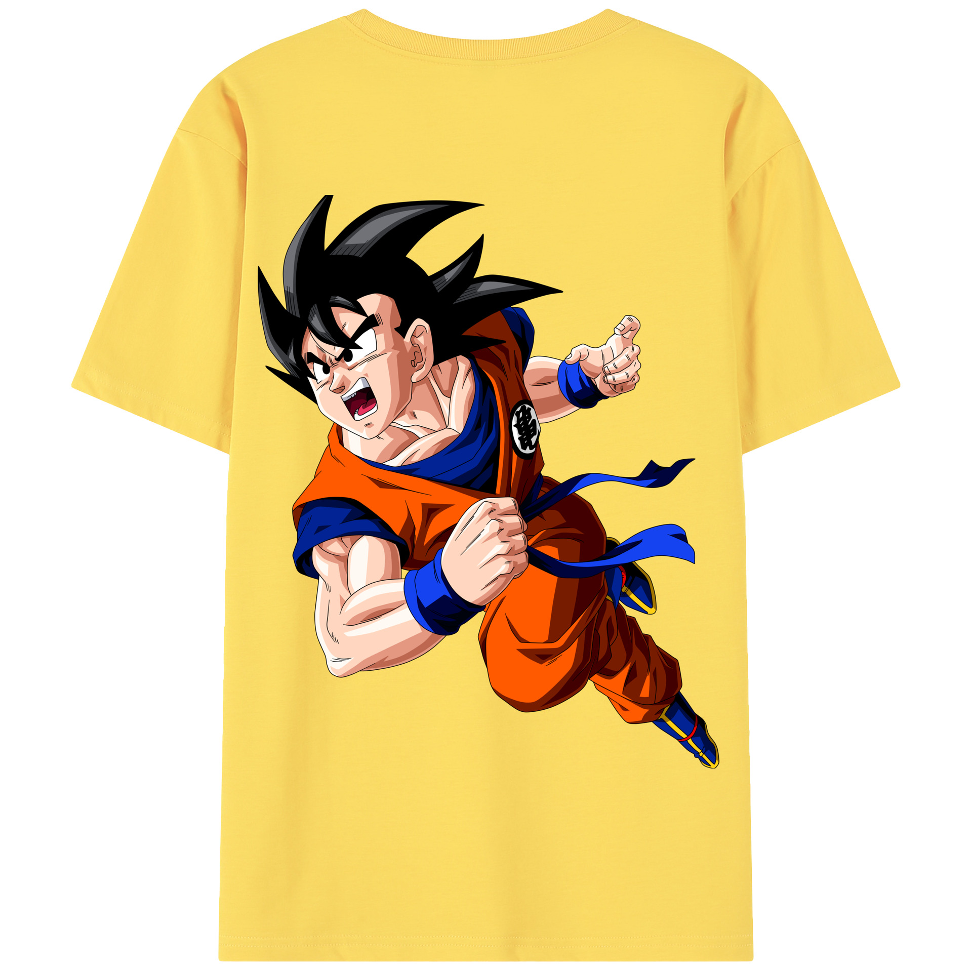 （画像用） ドラゴンボール 孫悟空（そん ごくう）Son Goku カカロット DRAGON BALL Kakarotto 綿100％半袖Tシャツ（背面プリント）