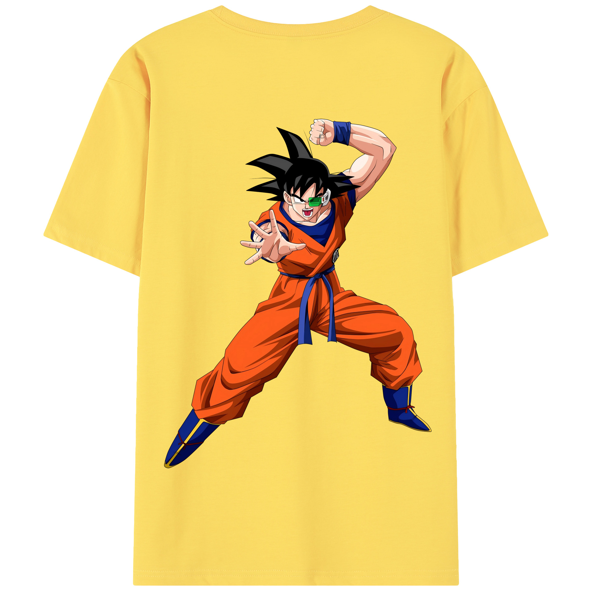 （画像用） ドラゴンボール 孫悟空（そん ごくう）Son Goku カカロット DRAGON BALL Kakarotto 綿100％半袖Tシャツ（背面プリント）