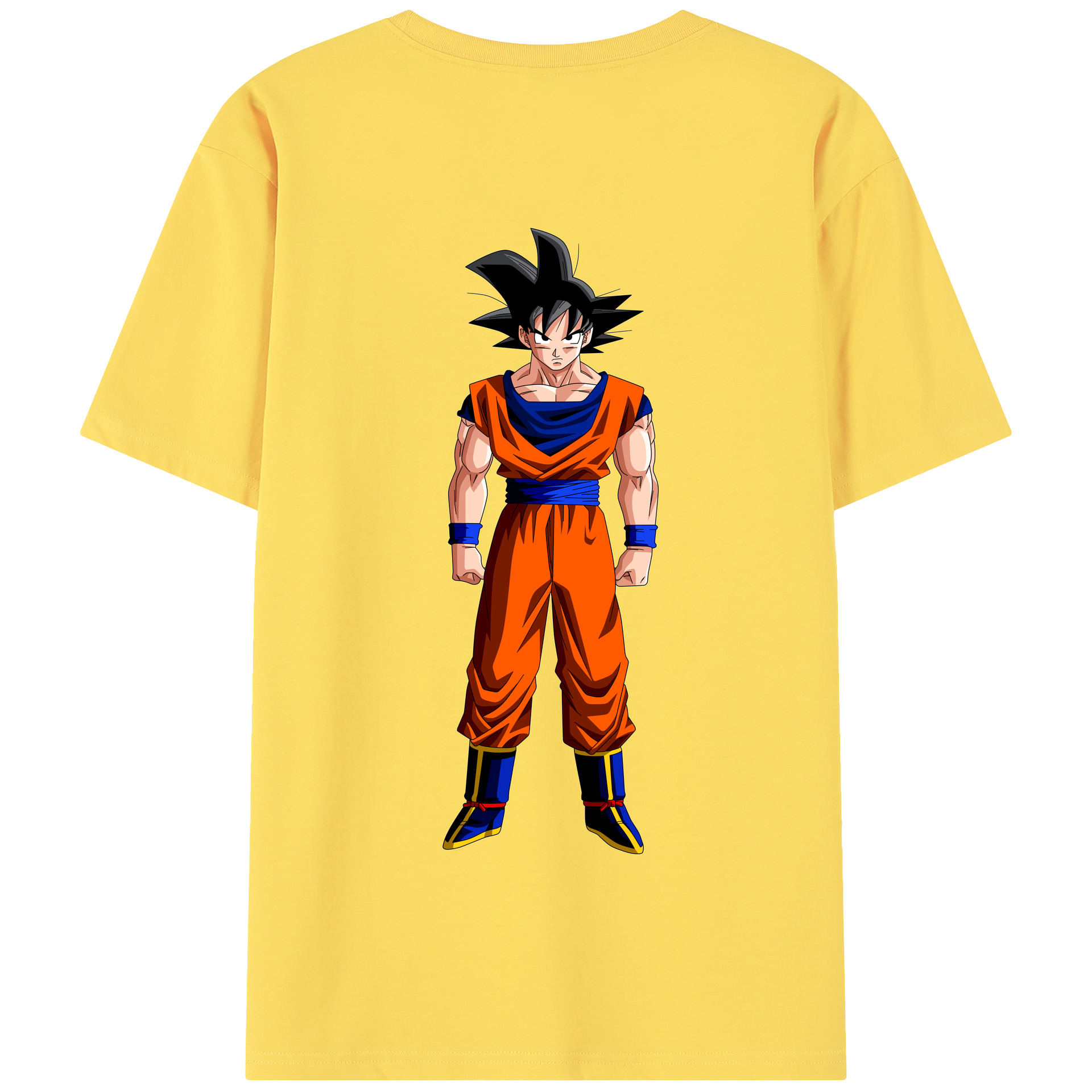 （画像用） ドラゴンボール 孫悟空（そん ごくう）Son Goku カカロット DRAGON BALL Kakarotto 綿100％半袖Tシャツ（背面プリント）