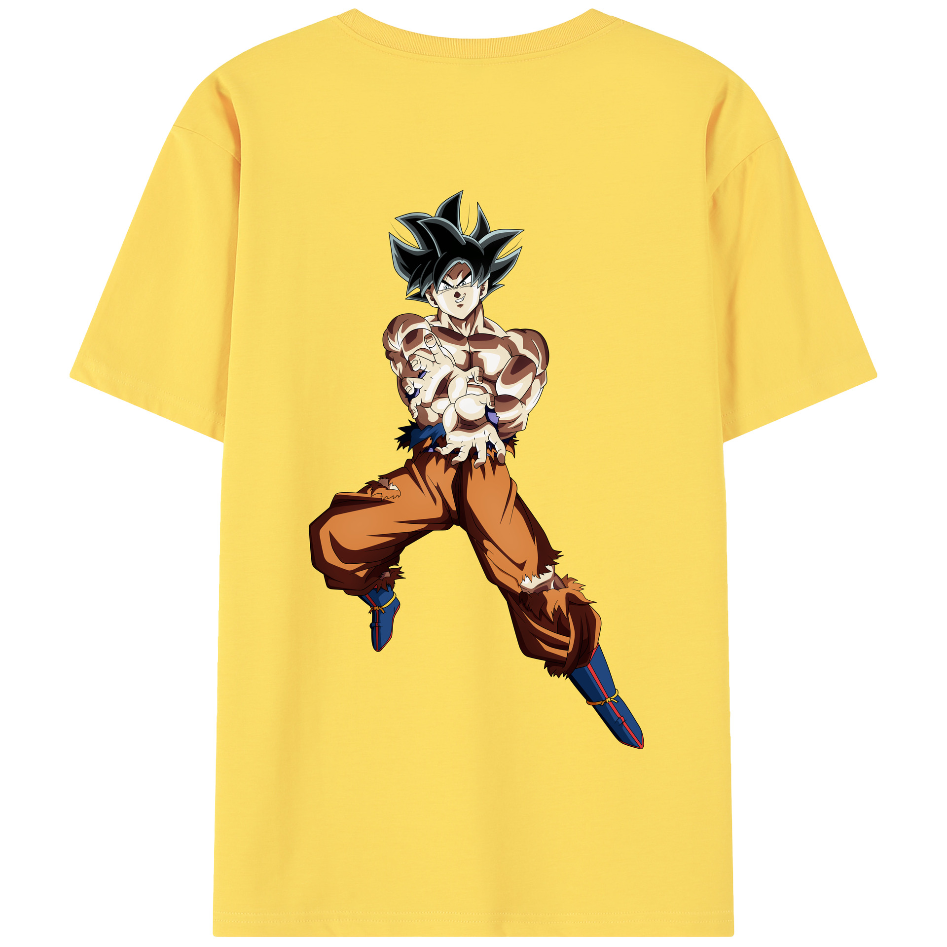 （画像用） ドラゴンボール 孫悟空（そん ごくう）Son Goku カカロット DRAGON BALL Kakarotto 綿100％半袖Tシャツ（背面プリント）