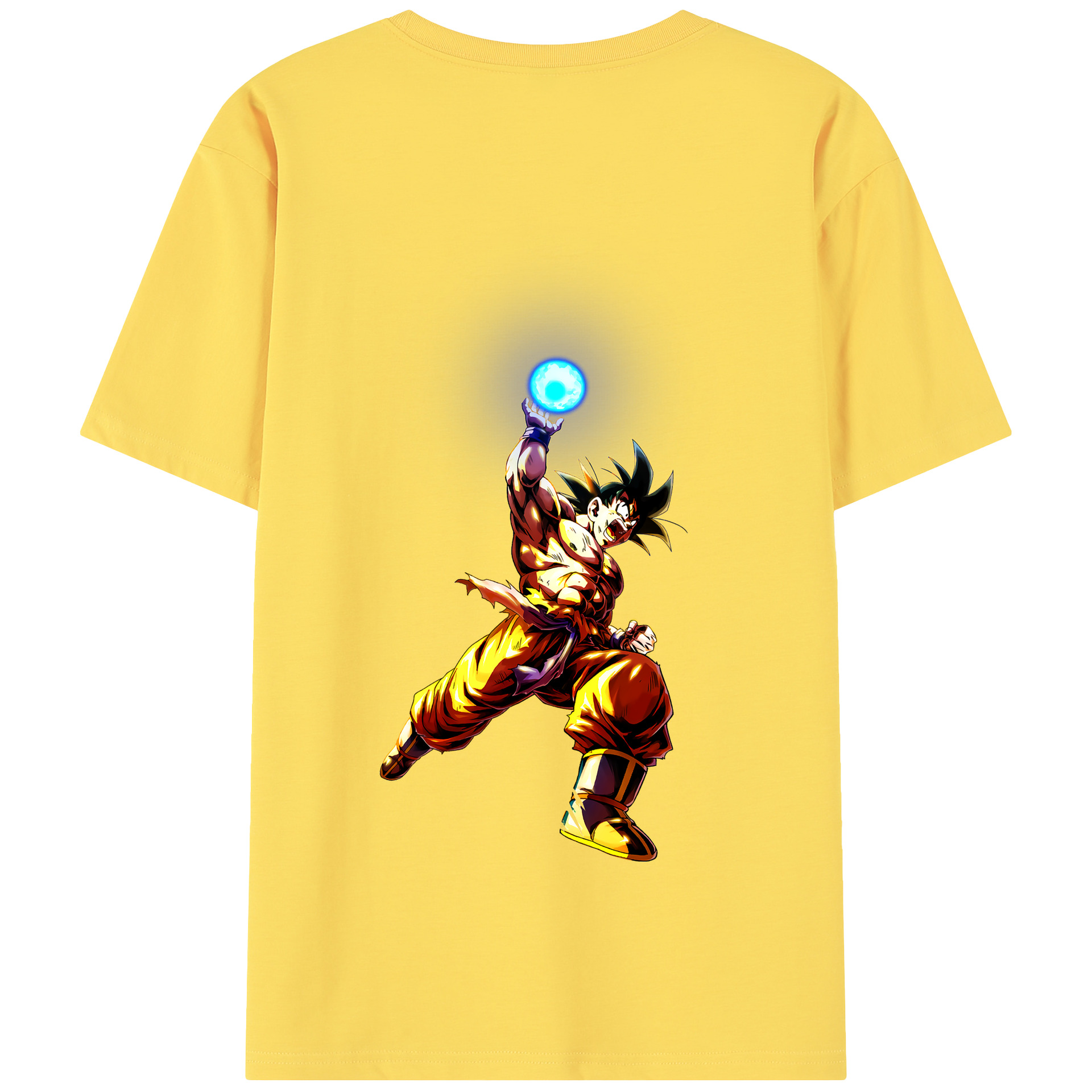 （画像用） ドラゴンボール 孫悟空（そん ごくう）Son Goku カカロット DRAGON BALL Kakarotto 綿100％半袖Tシャツ（背面プリント）