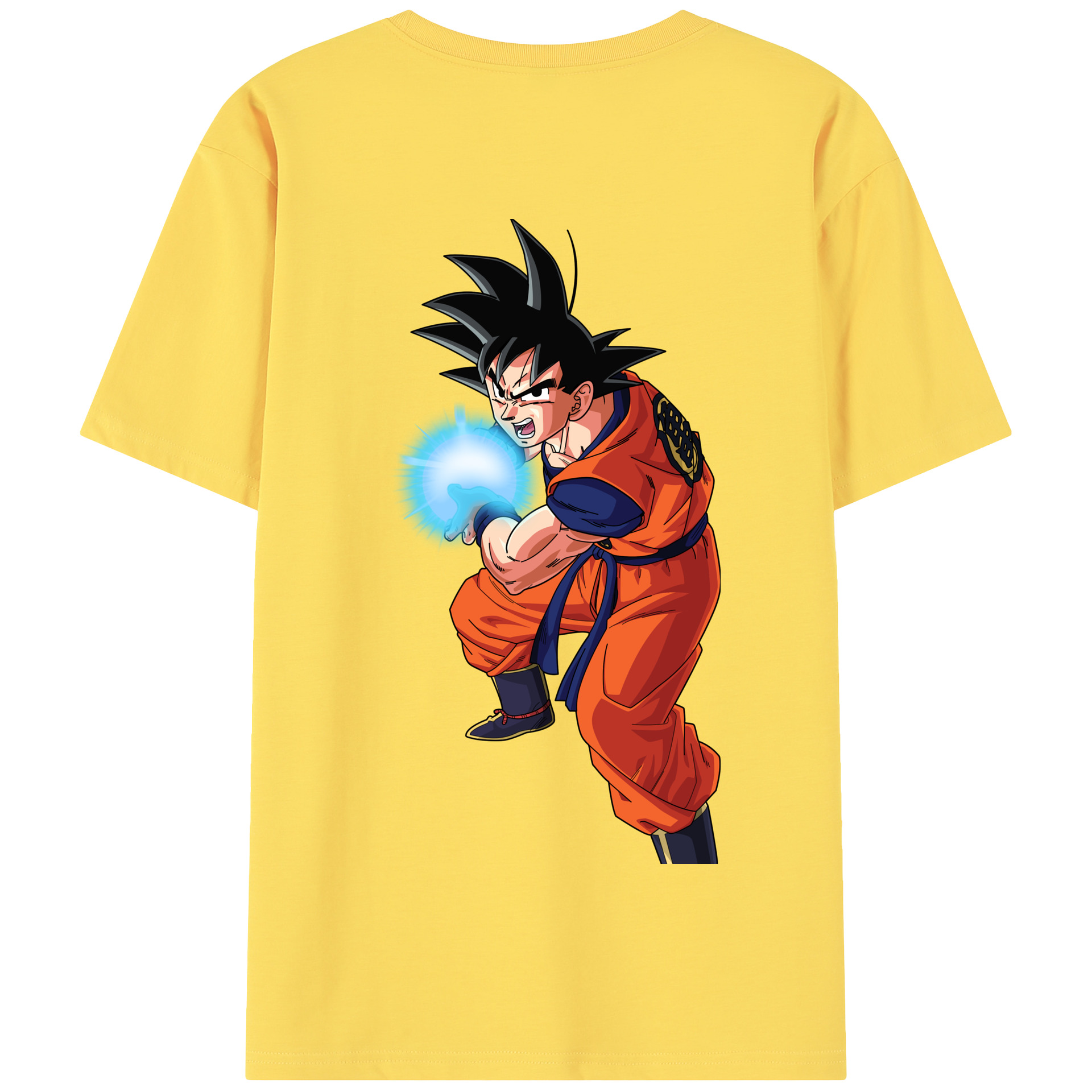 （画像用） ドラゴンボール 孫悟空（そん ごくう）Son Goku カカロット DRAGON BALL Kakarotto 綿100％半袖Tシャツ（背面プリント）