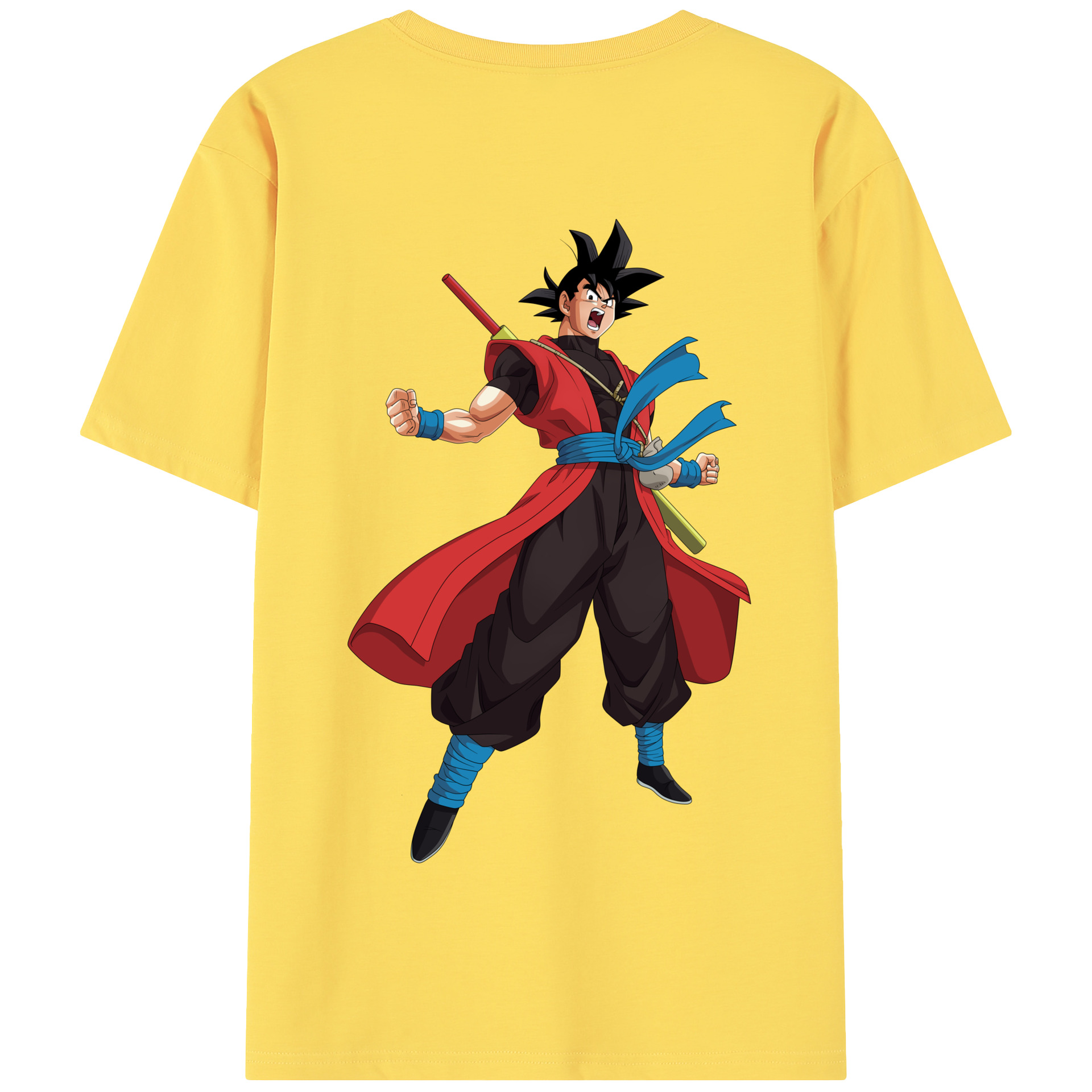 （画像用） ドラゴンボール 孫悟空（そん ごくう）Son Goku カカロット DRAGON BALL Kakarotto 綿100％半袖Tシャツ（背面プリント）