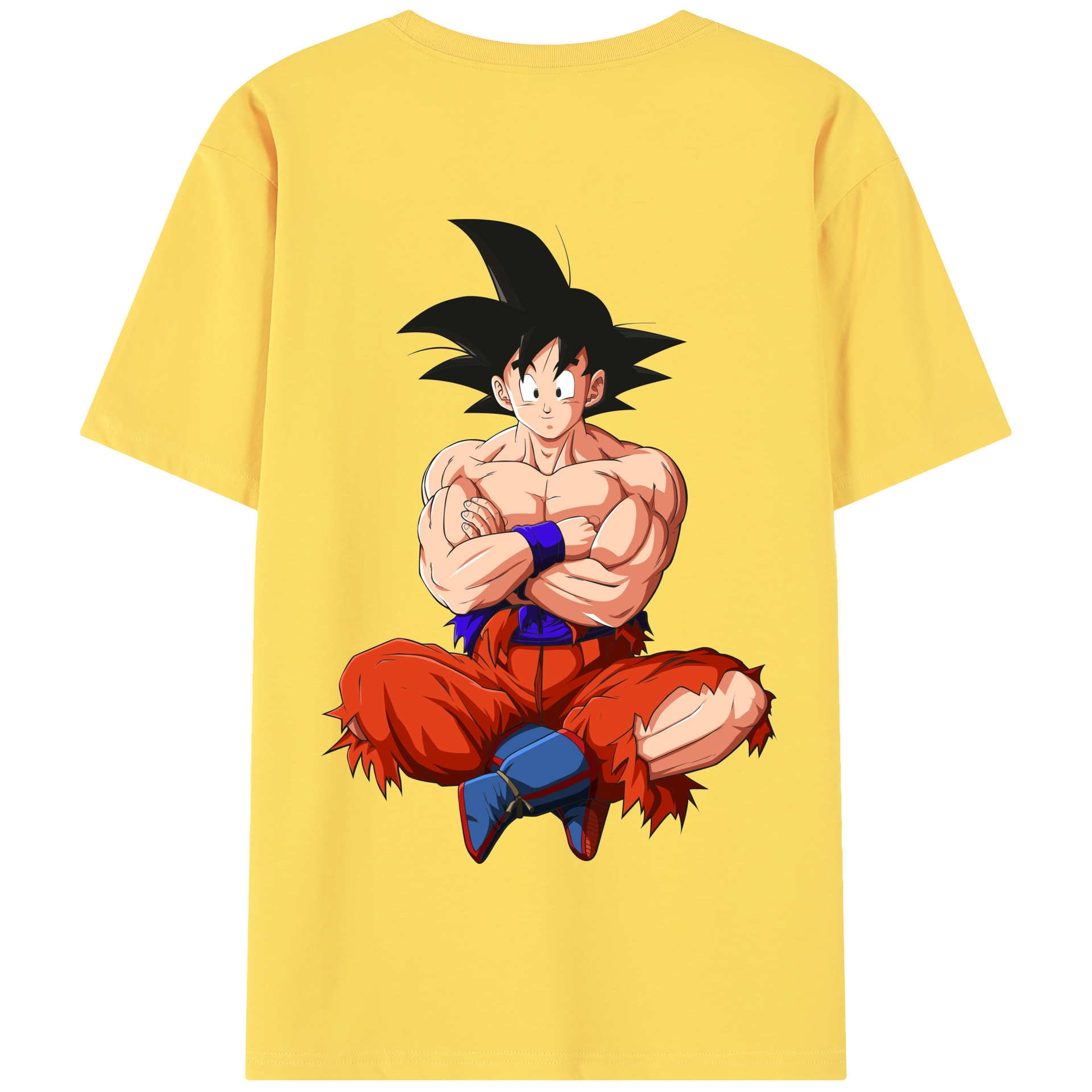 （画像用） ドラゴンボール 孫悟空（そん ごくう）Son Goku カカロット DRAGON BALL Kakarotto 綿100％半袖Tシャツ（背面プリント）