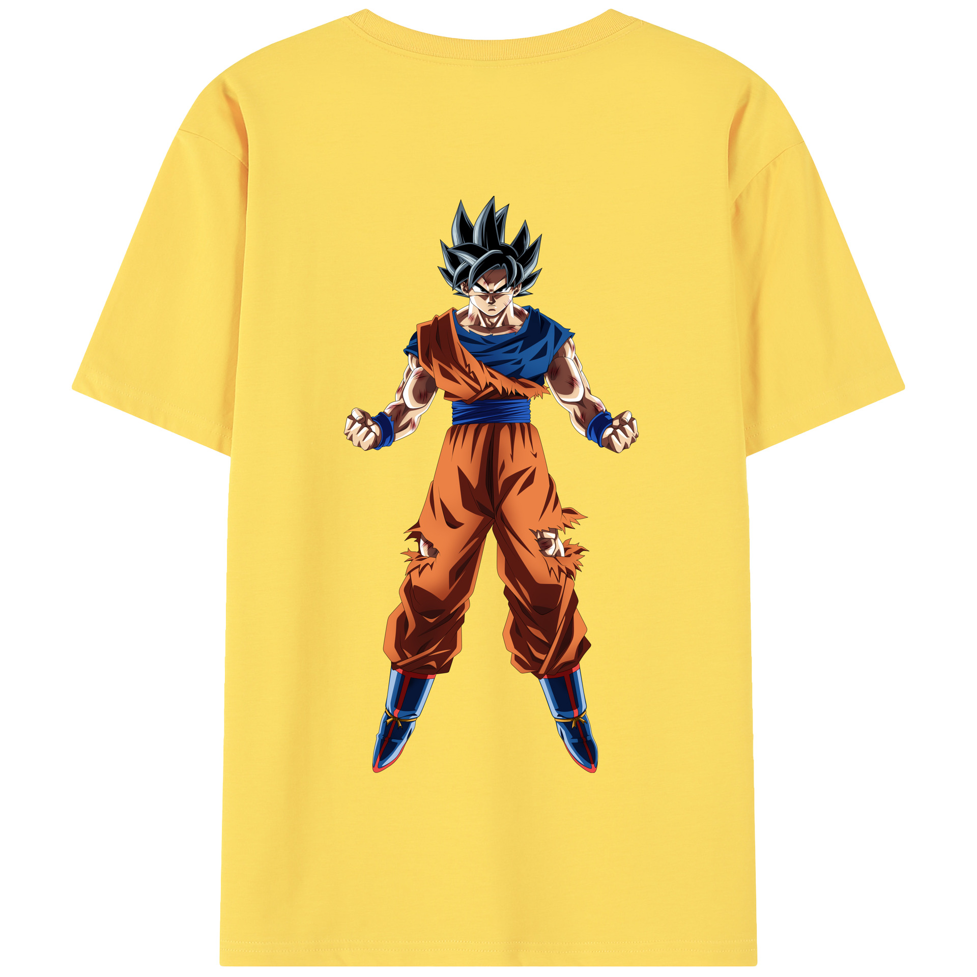 （画像用） ドラゴンボール 孫悟空（そん ごくう）Son Goku カカロット DRAGON BALL Kakarotto 綿100％半袖Tシャツ（背面プリント）
