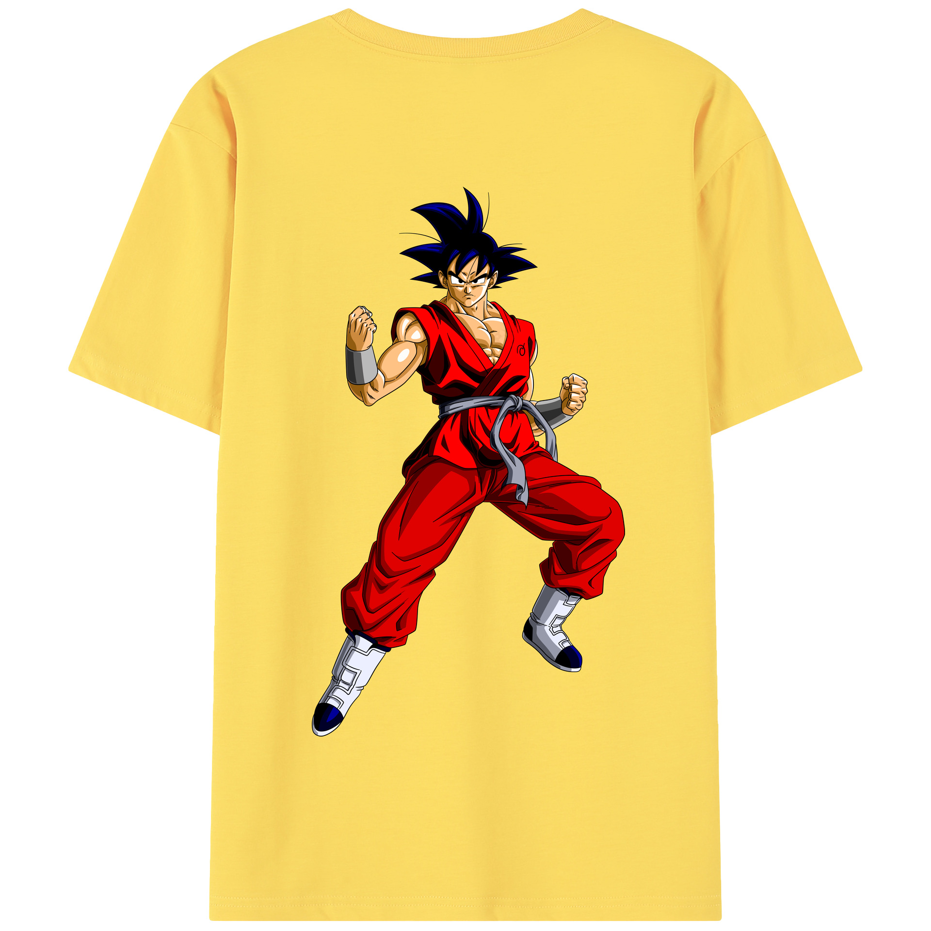 （画像用） ドラゴンボール 孫悟空（そん ごくう）Son Goku カカロット DRAGON BALL Kakarotto 綿100％半袖Tシャツ（背面プリント）