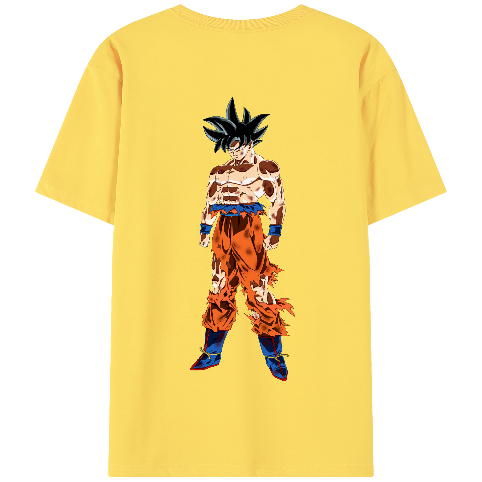 （画像用） ドラゴンボール 孫悟空（そん ごくう）Son Goku カカロット DRAGON BALL Kakarotto 綿100％半袖Tシャツ（背面プリント）