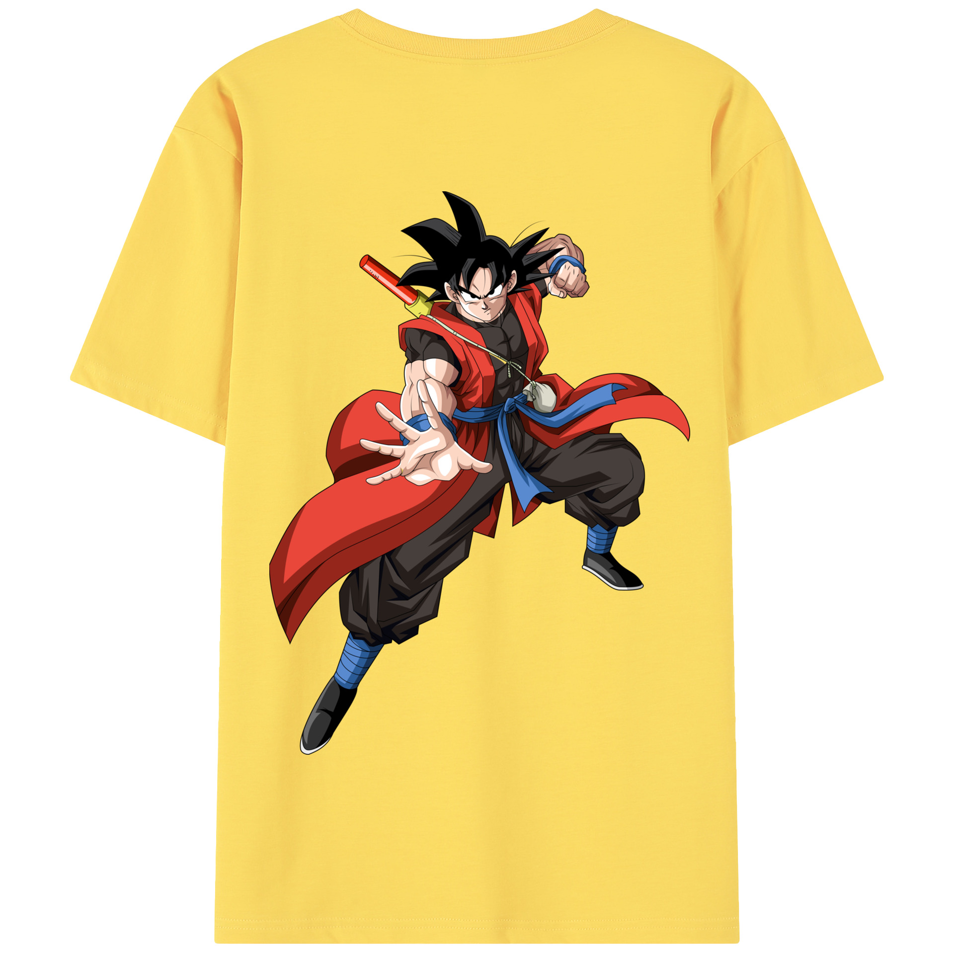 （画像用） ドラゴンボール 孫悟空（そん ごくう）Son Goku カカロット DRAGON BALL Kakarotto 綿100％半袖Tシャツ（背面プリント）