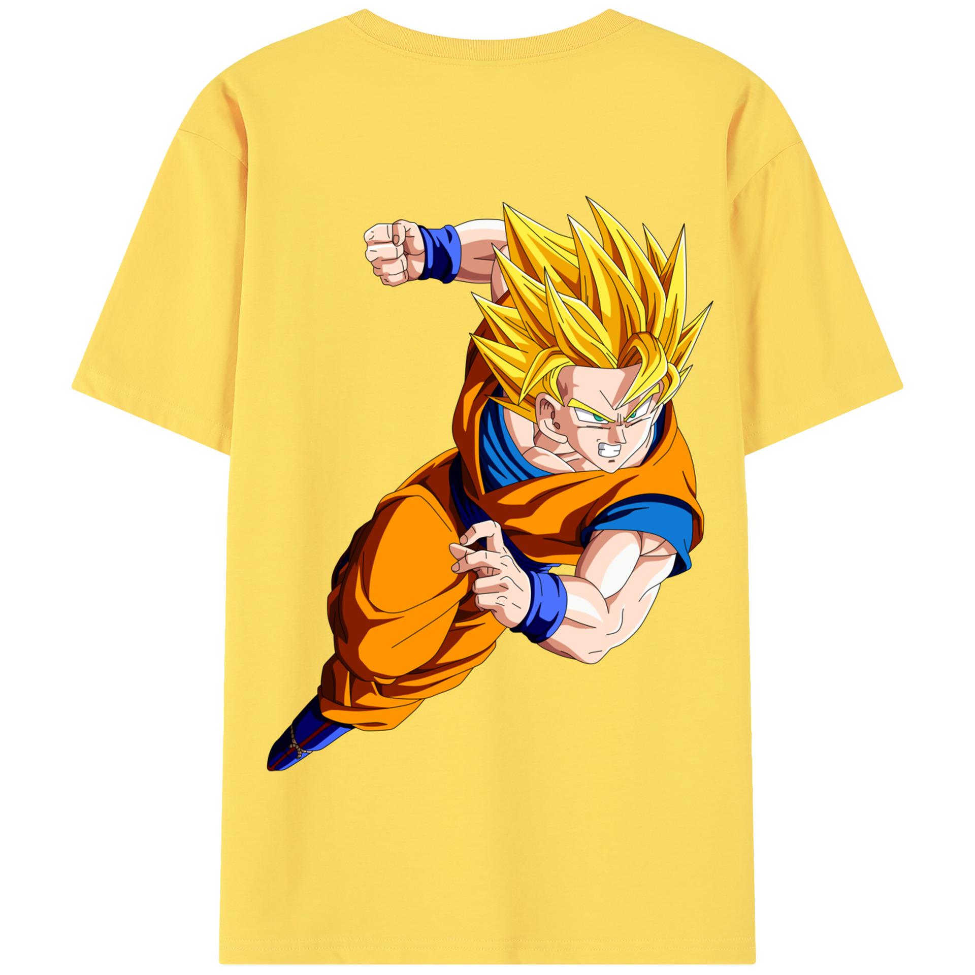 （画像用） ドラゴンボール 孫悟空（そん ごくう）Son Goku カカロット DRAGON BALL Kakarotto 綿100％半袖Tシャツ（背面プリント）