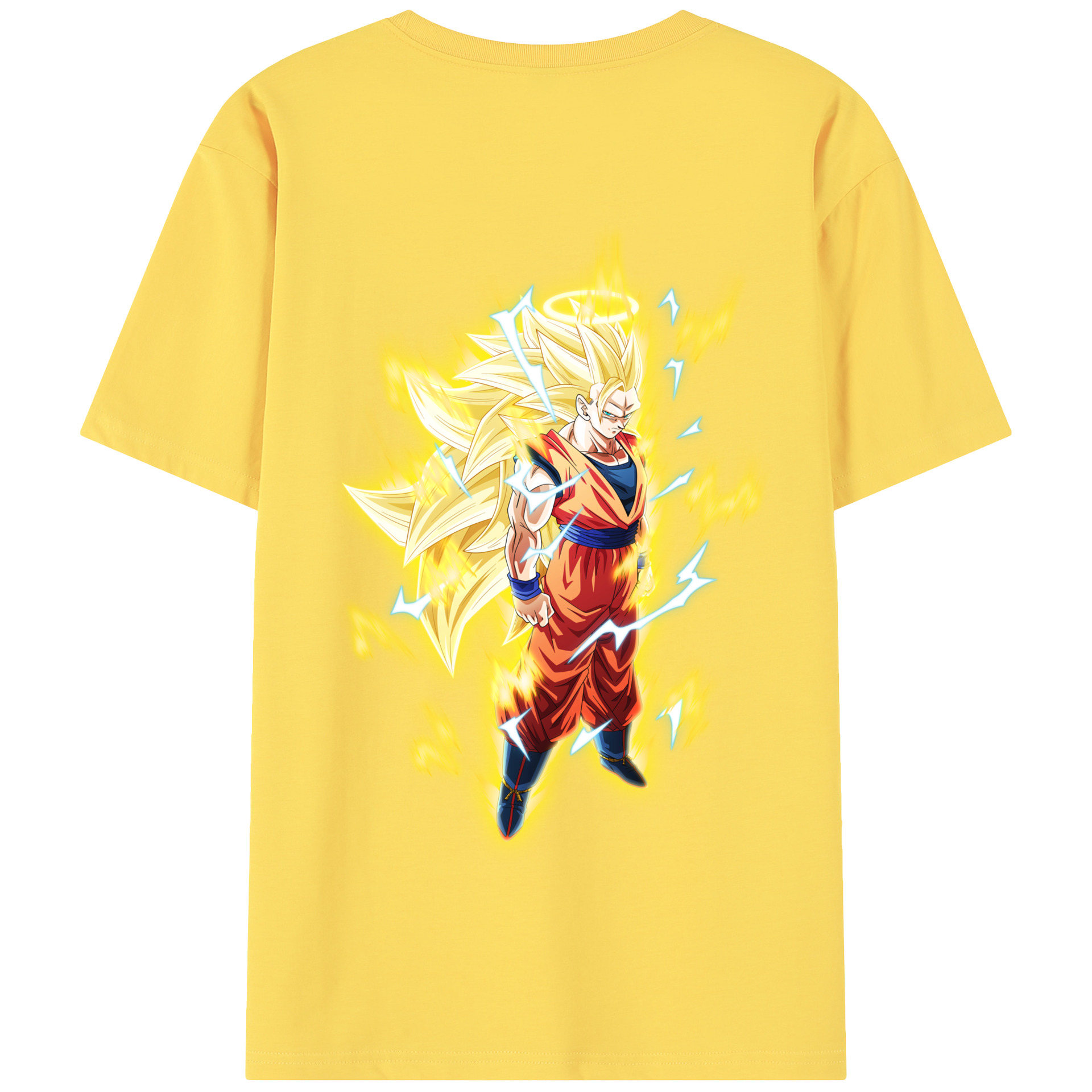 （画像用） ドラゴンボール 孫悟空（そん ごくう）Son Goku カカロット DRAGON BALL Kakarotto 綿100％半袖Tシャツ（背面プリント）