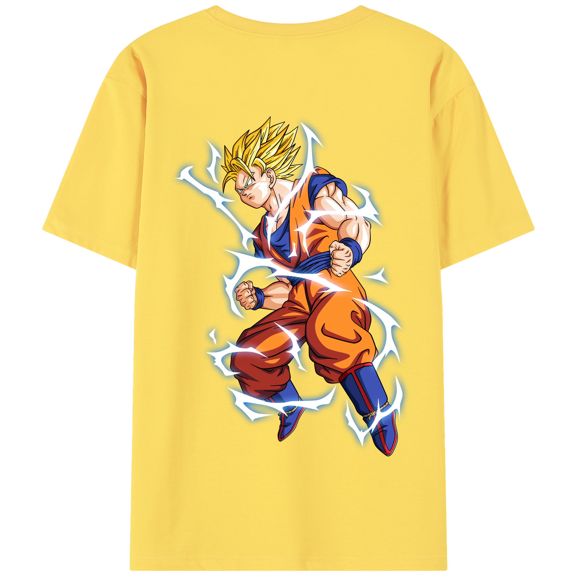 （画像用） ドラゴンボール 孫悟空（そん ごくう）Son Goku カカロット DRAGON BALL Kakarotto 綿100％半袖Tシャツ（背面プリント）