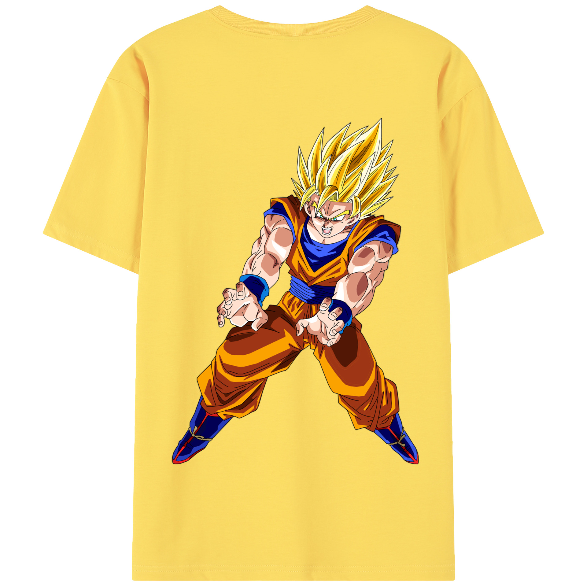 （画像用） ドラゴンボール 孫悟空（そん ごくう）Son Goku カカロット DRAGON BALL Kakarotto 綿100％半袖Tシャツ（背面プリント）