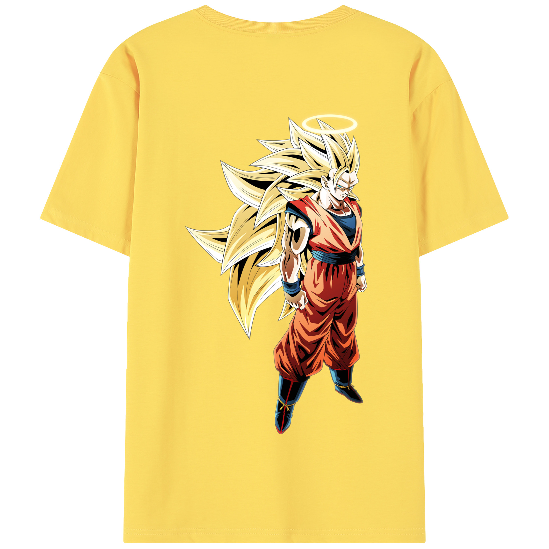 （画像用） ドラゴンボール 孫悟空（そん ごくう）Son Goku カカロット DRAGON BALL Kakarotto 綿100％半袖Tシャツ（背面プリント）