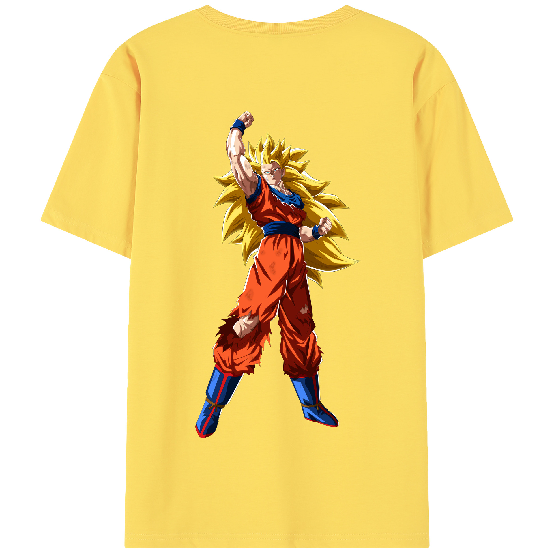（画像用） ドラゴンボール 孫悟空（そん ごくう）Son Goku カカロット DRAGON BALL Kakarotto 綿100％半袖Tシャツ（背面プリント）