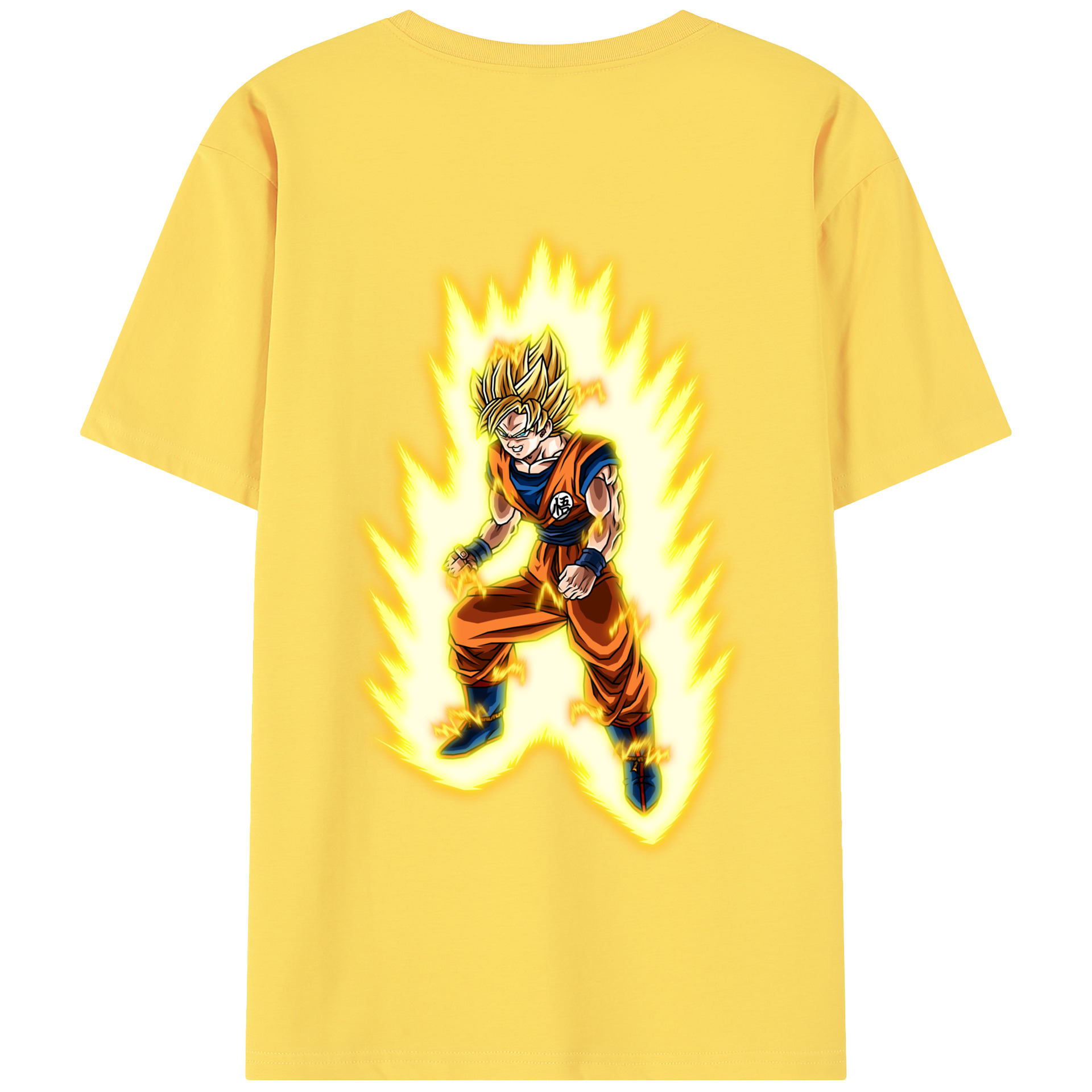 （画像用） ドラゴンボール 孫悟空（そん ごくう）Son Goku カカロット DRAGON BALL Kakarotto 綿100％半袖Tシャツ（背面プリント）