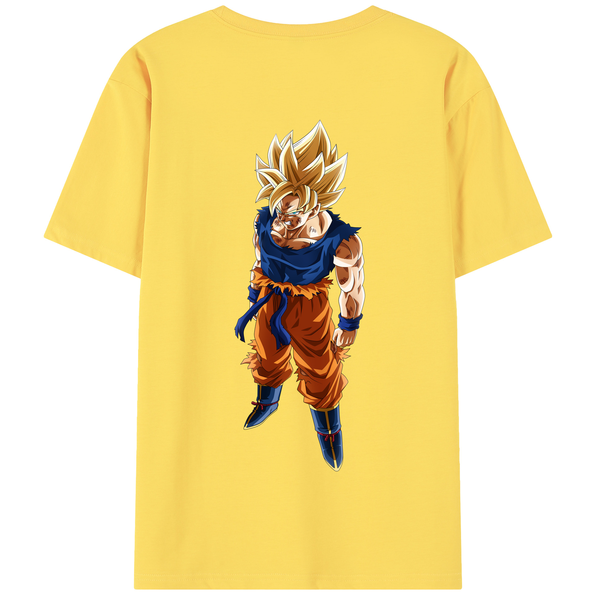 （画像用） ドラゴンボール 孫悟空（そん ごくう）Son Goku カカロット DRAGON BALL Kakarotto 綿100％半袖Tシャツ（背面プリント）