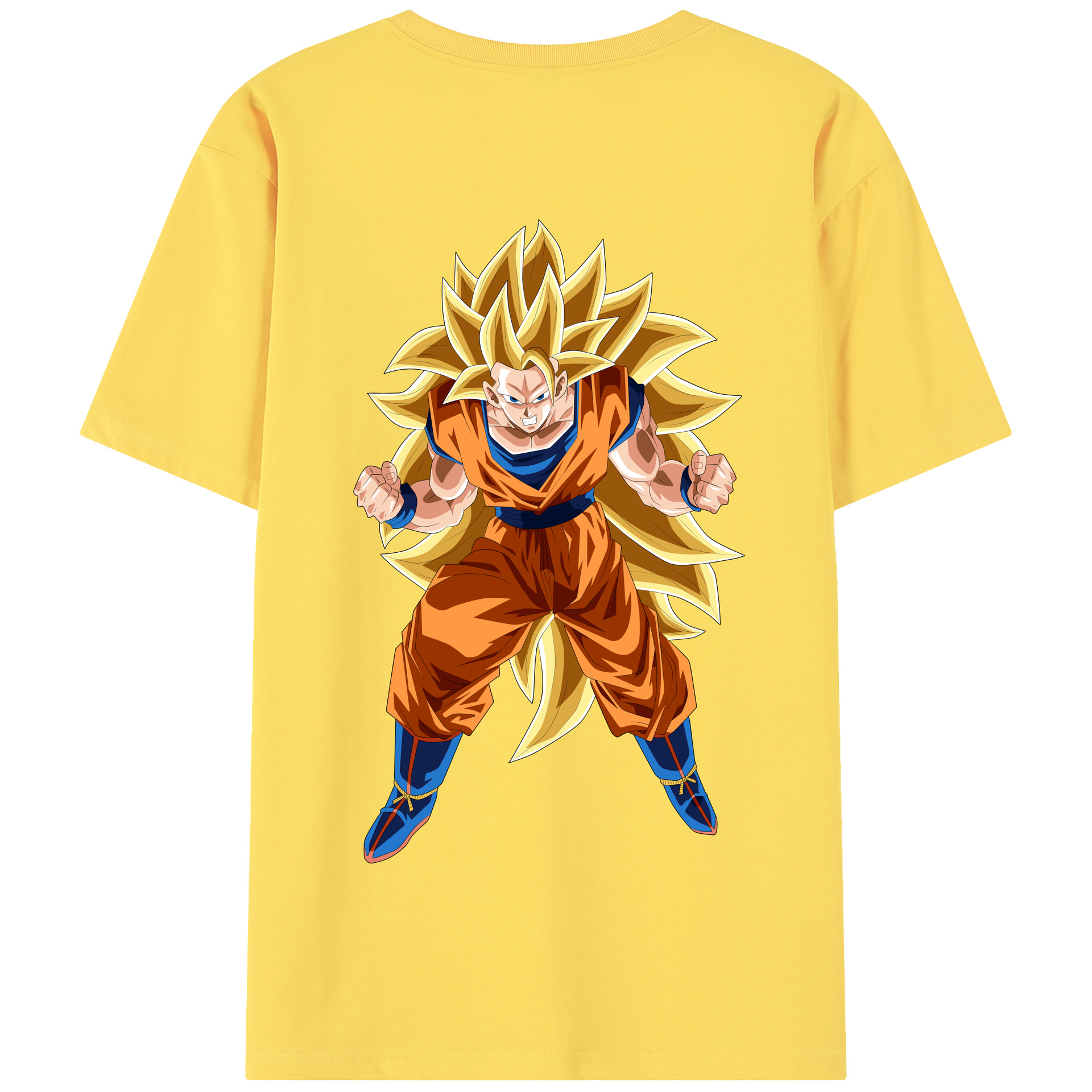 （画像用） ドラゴンボール 孫悟空（そん ごくう）Son Goku カカロット DRAGON BALL Kakarotto 綿100％半袖Tシャツ（背面プリント）