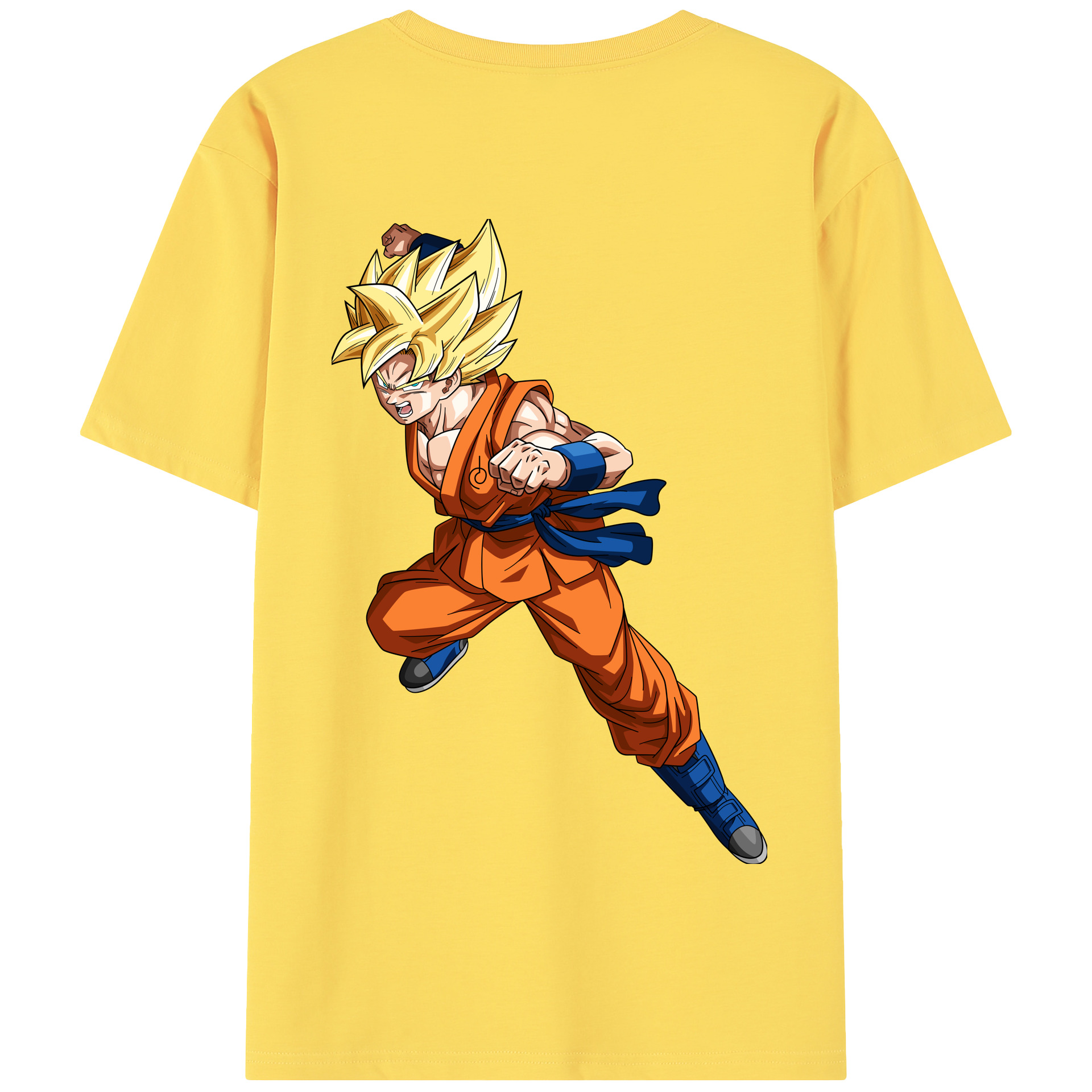 （画像用） ドラゴンボール 孫悟空（そん ごくう）Son Goku カカロット DRAGON BALL Kakarotto 綿100％半袖Tシャツ（背面プリント）